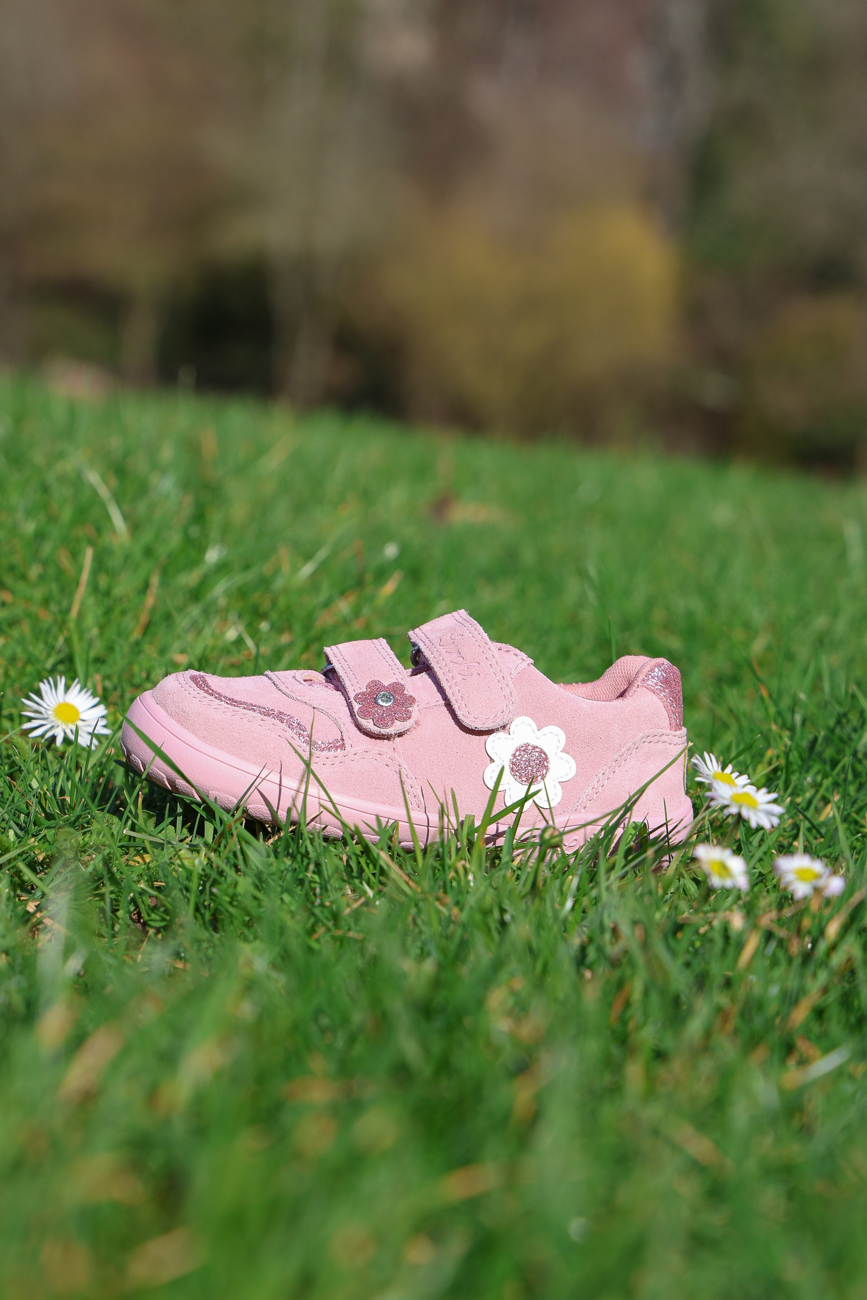 Lurchi Jola Barefoot Barfußschuh, Halbschuh, Sneaker mit Blüten, Größenschablone zum Download