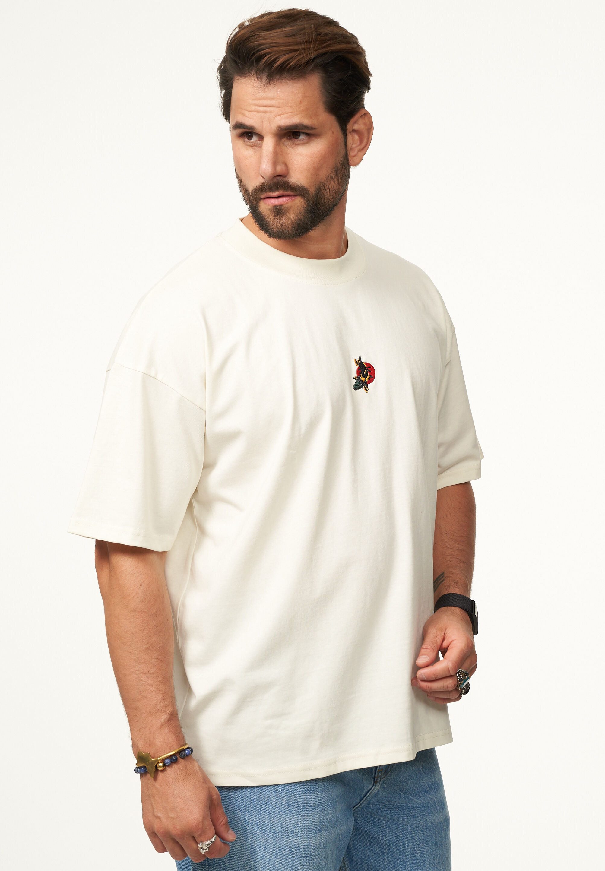 SOULSTAR T-Shirt mit Stickerei Herren Oversize-Fit günstig online kaufen