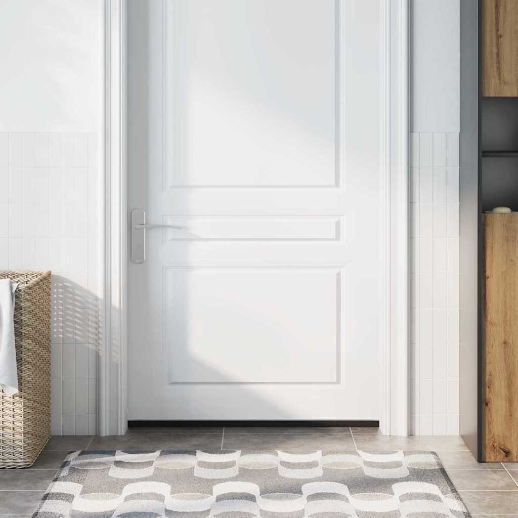 vidaXL Türbodendichtung, Selbstklebende Türbürstendichtungen 2 pcs Silber 100 cm