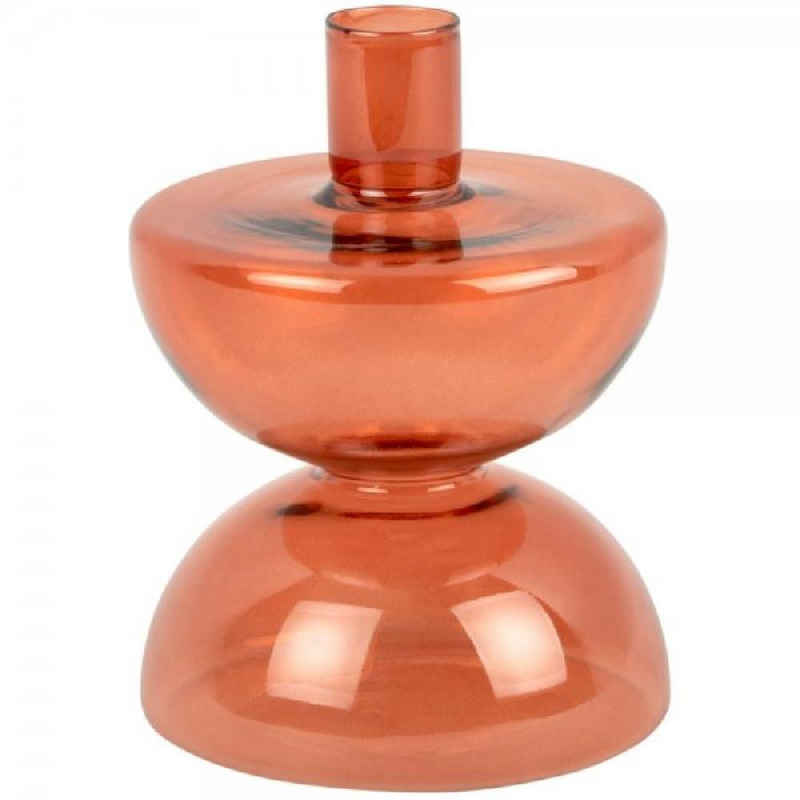 Present Time Kerzenhalter Kerzenhalter Diabolo Glass Burned Orange (Klein)