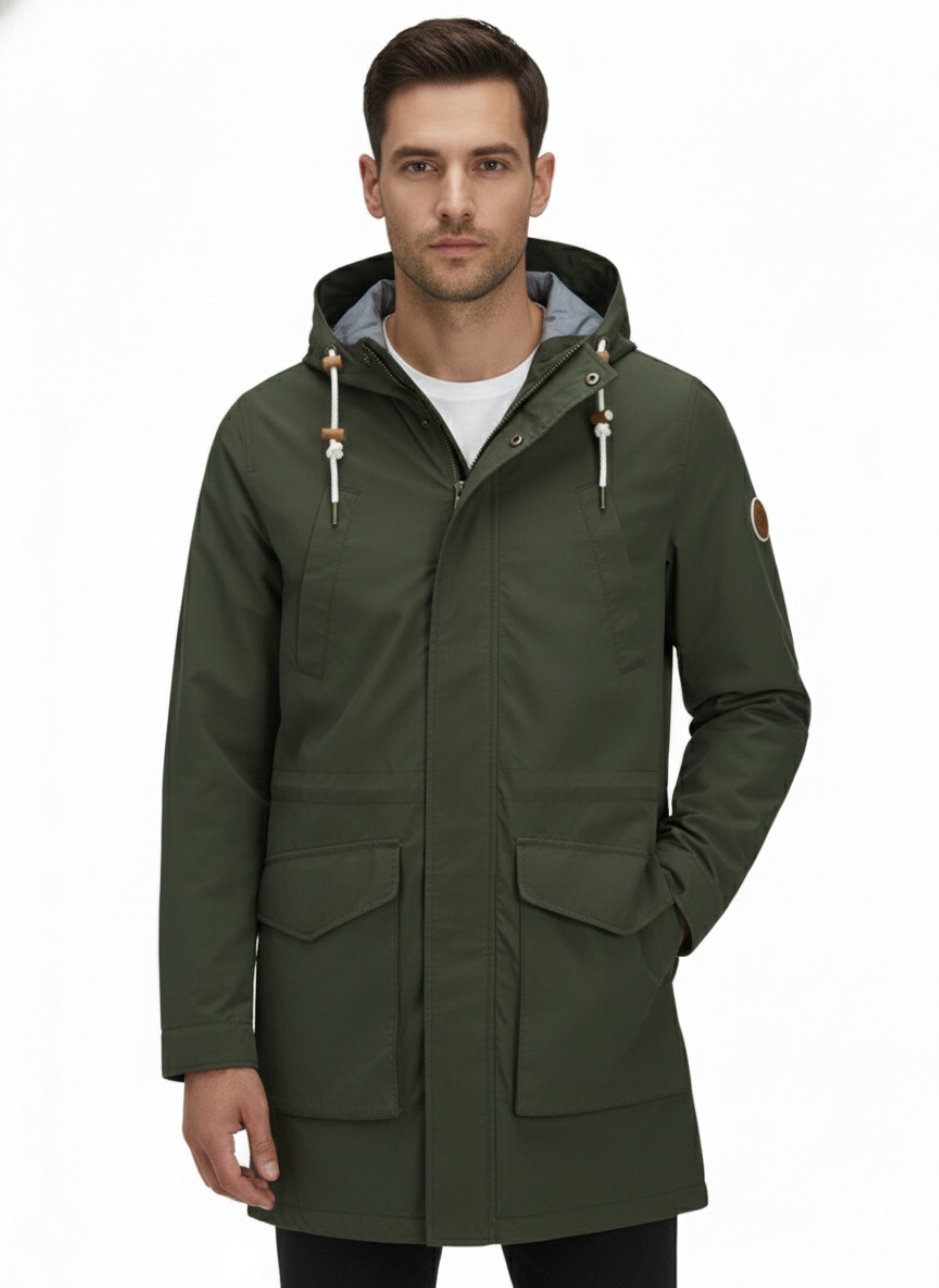 Jack & Jones Parka Herren Parka Sommerparka Kapuzenjacke