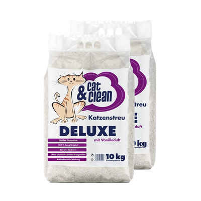Cat & Clean - Das Katzenstreu der Extraklasse Katzenstreu 2 x 10 kg Cat & Clean® Deluxe mit Vanilleduft