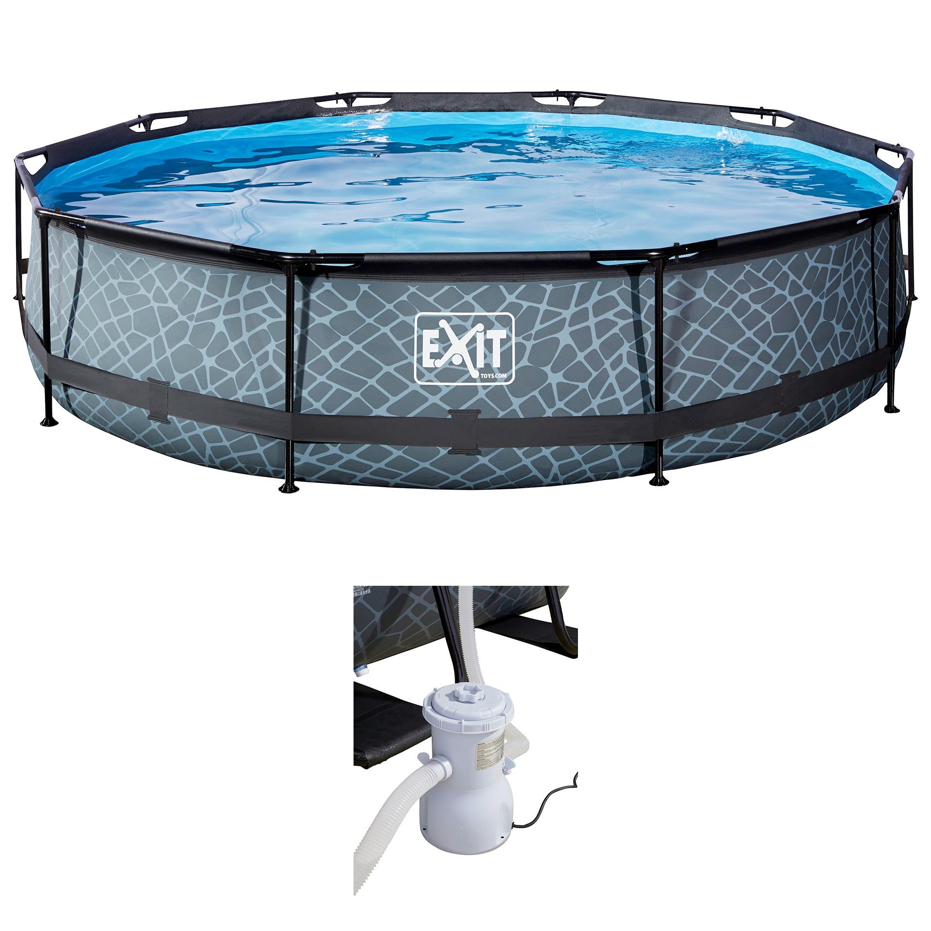 Framepool inkl. Kartuschen-Filterpumpe & Filterkartusche