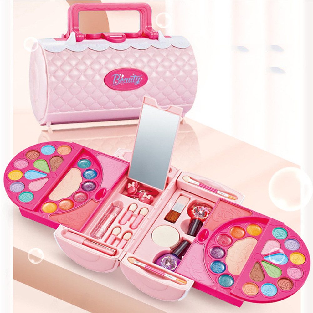 KINSI Lernspielzeug Kinder Schminkkoffer,Prinzessin Kosmetikset, Rollenspie günstig online kaufen