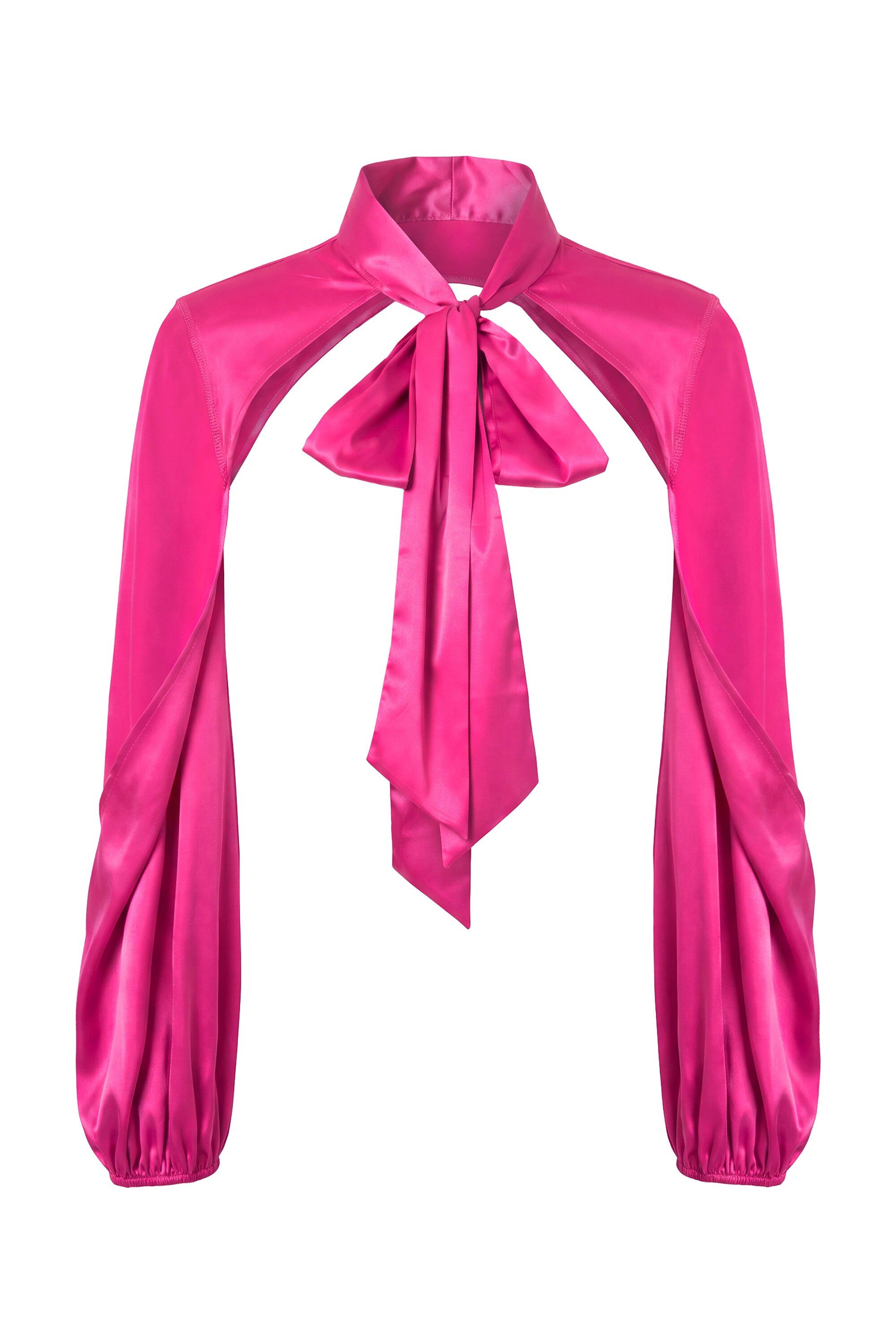 Ulla Popken Longbluse Blusenärmel Schluppe Karomuster Ballon-Langarm