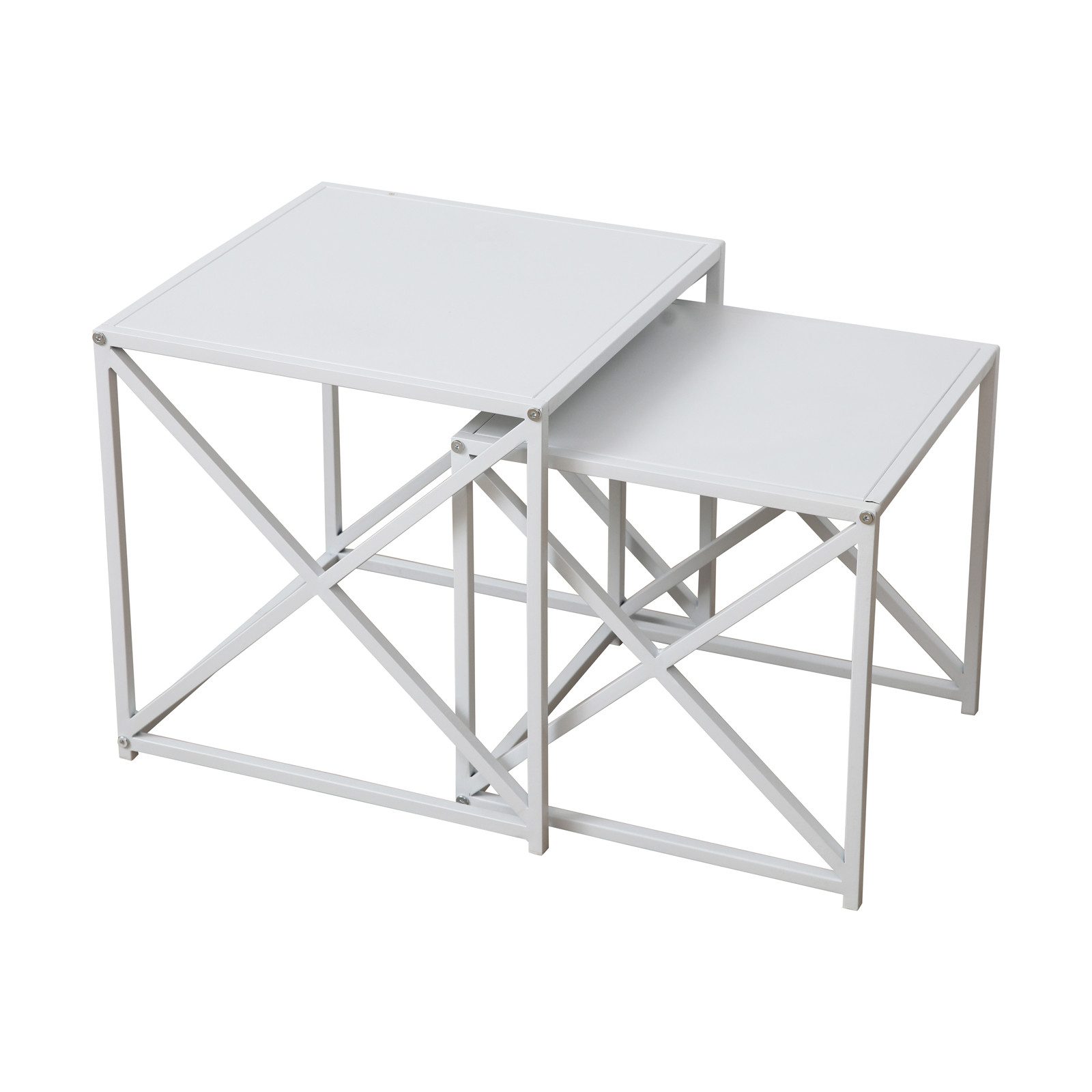 SVITA Couchtisch GEMO (2er Set), Sofatisch, Couchtisch, Nachttisch, Metall, günstig online kaufen