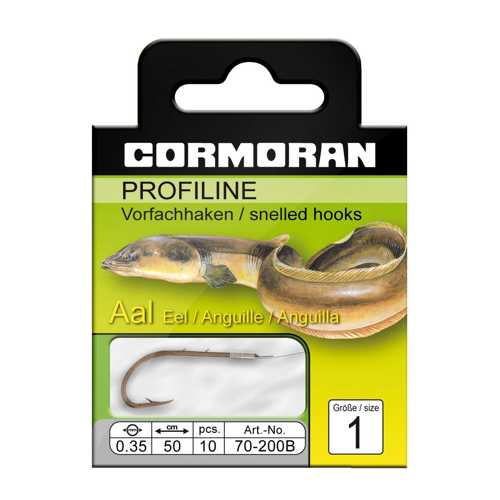 Daiwa Cormoran Gr.3 Aalhaken Cormoran gebunden Aalhaken, Profiline