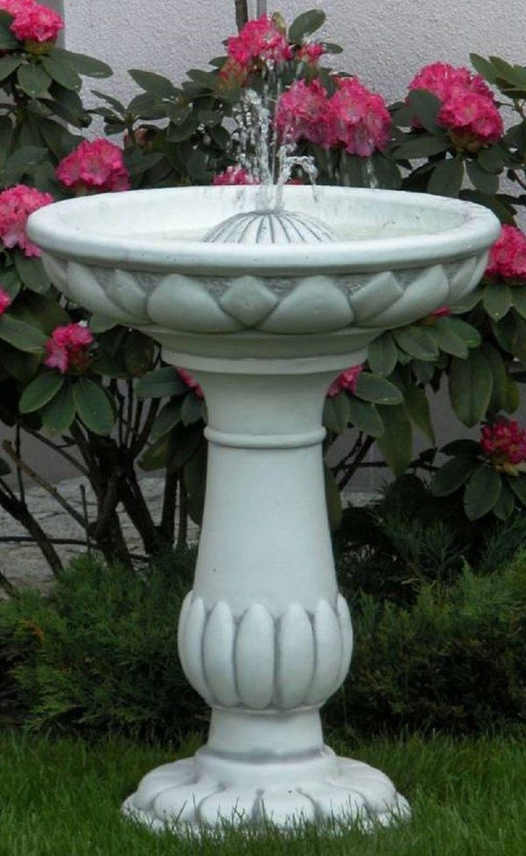 Prunkvoller x - Gartendeko Brunnen Gartenbrunnen Springbrunnen Runder Ø - Accessoires Casa Deko - 74 Garten Jugendstil Grau 54 cm Gartenbrunnen Jugendstil Padrino H. & Barock