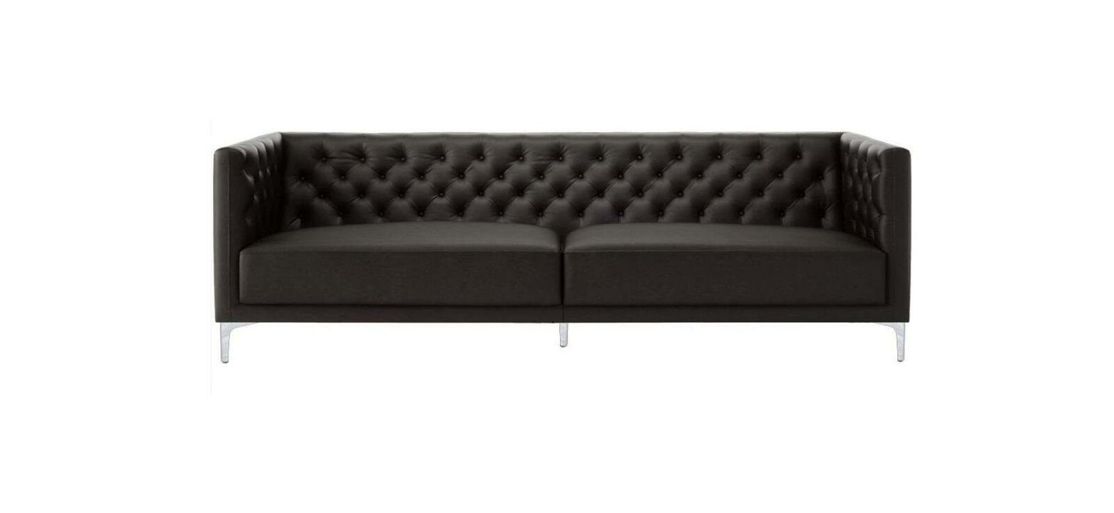 JVmoebel Sofa Chesterfield Original Möbel Einrichtung Wohnzimmer Möbel, Made in Europe Schwarz