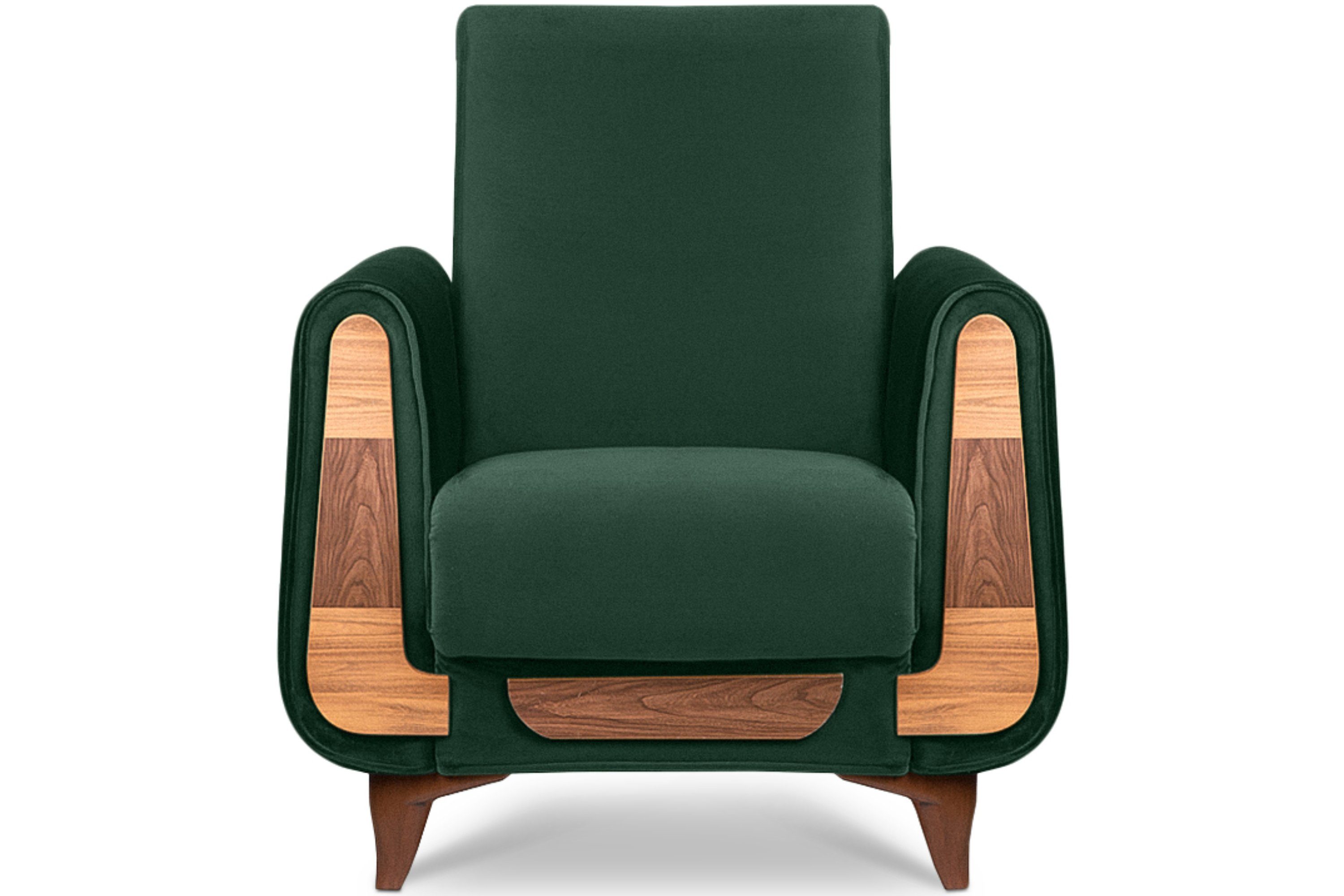 GUSTAVO Armlehnen mit Konsimo Komfortabler Sessel dunkelgrün dunkelgrün Sessel |