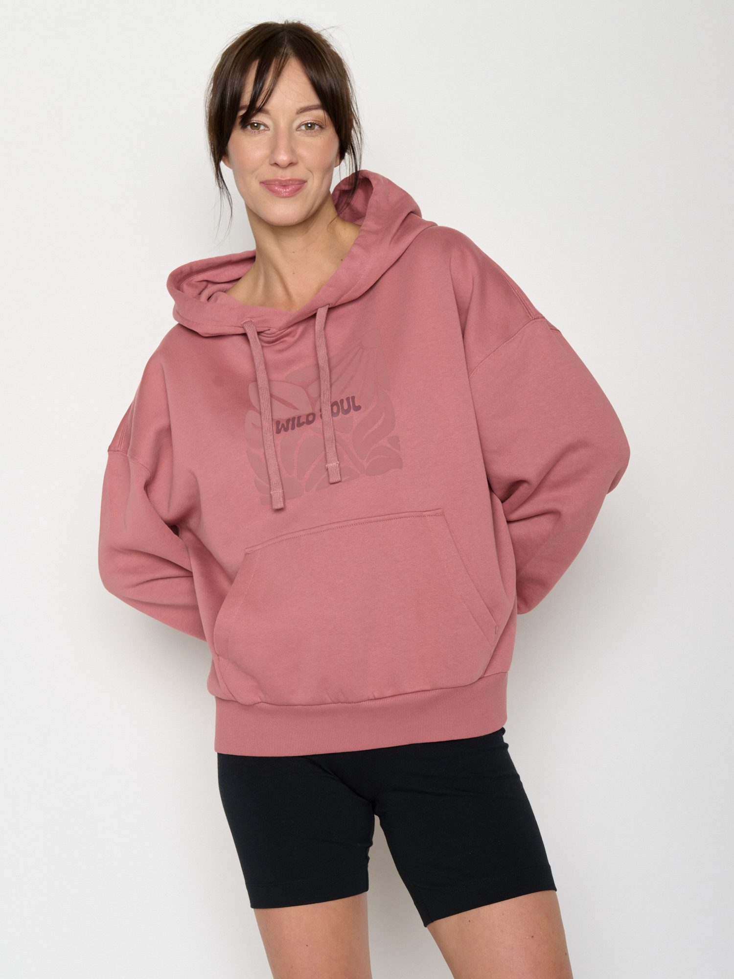 GreenBomb Hoodie Mello Wild Soul (1) weitgeschnittener Hoodie, Oversized Fit, aufgesetzte Fronttasche