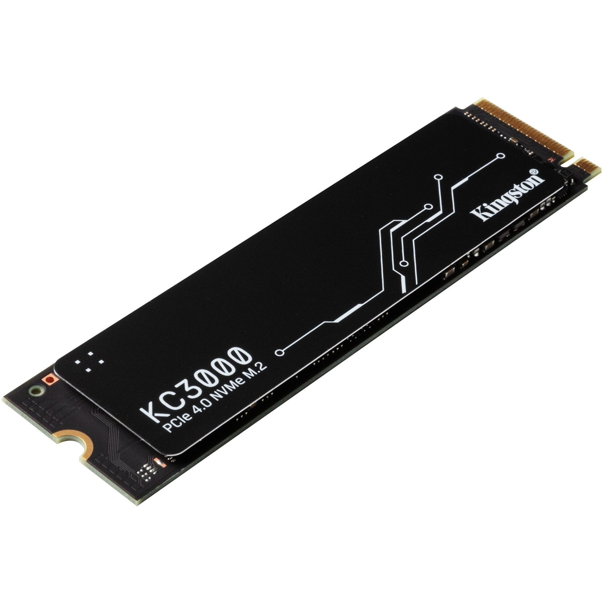 Kingston KC3000 4TB M.2 2280 NVMe SSD 4000GB interne SSD (4 TB) M.2" 7000 MB/S Lesegeschwindigkeit, 7000 MB/S Schreibgeschwindigkeit, PCIe Gen4 x4, Phison E18, 3D TLC NAND, Graphen-Heatspreader