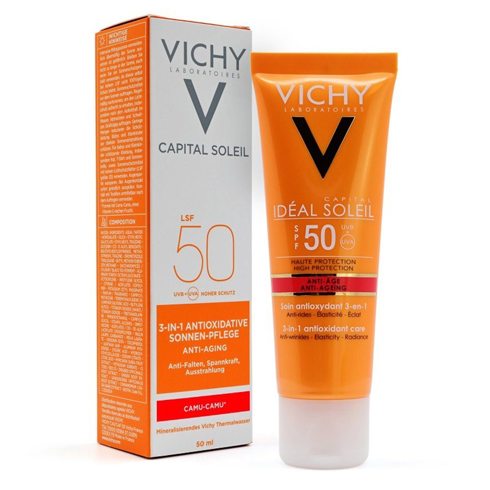 Vichy Feuchtigkeitscreme IDEAL Soleil Anti-Age Creme LSF 50 50ml PZN 13828953