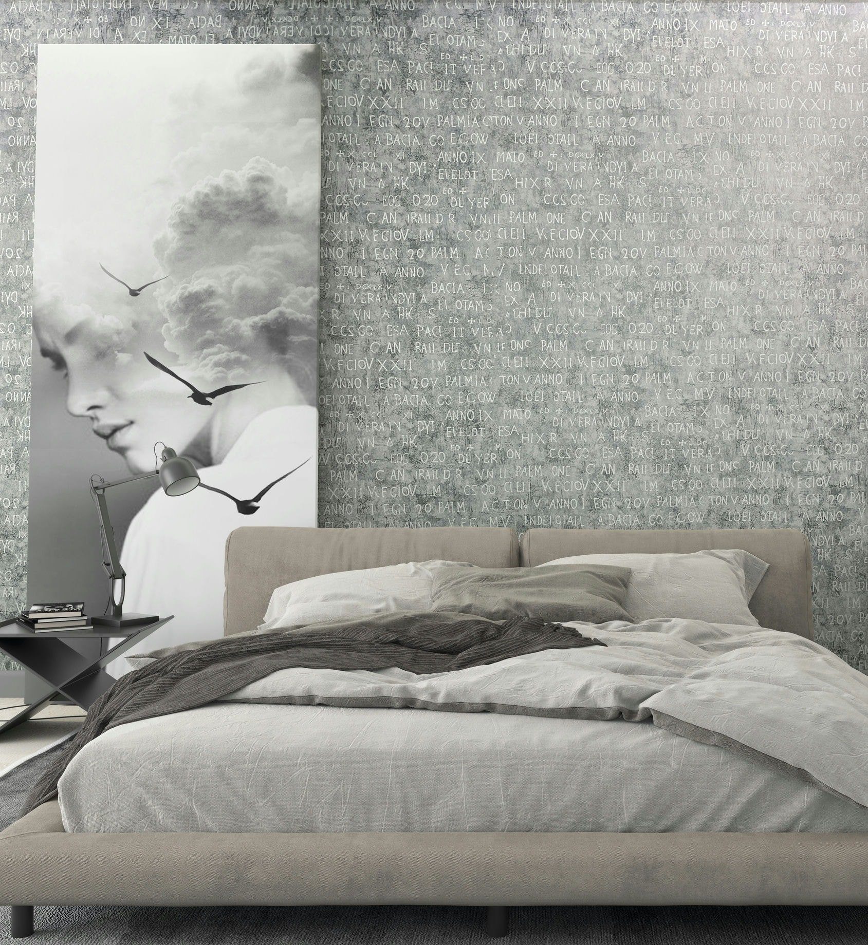 Marburg Vliestapete Stone Serenity, Steinoptik, moderne Tapete für Wohnzimmer Schlafzimmer Küche