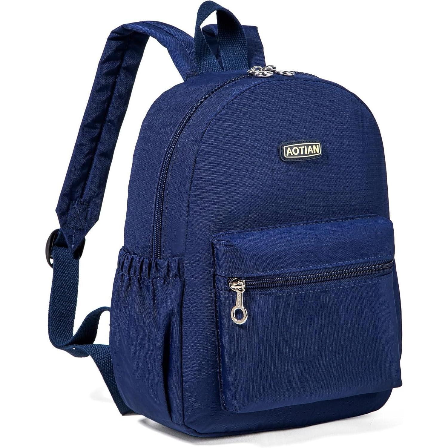 LuxusKollektion Minirucksack Rucksack Damen Mini Leicht Schultertasche Daypack 7L Blau