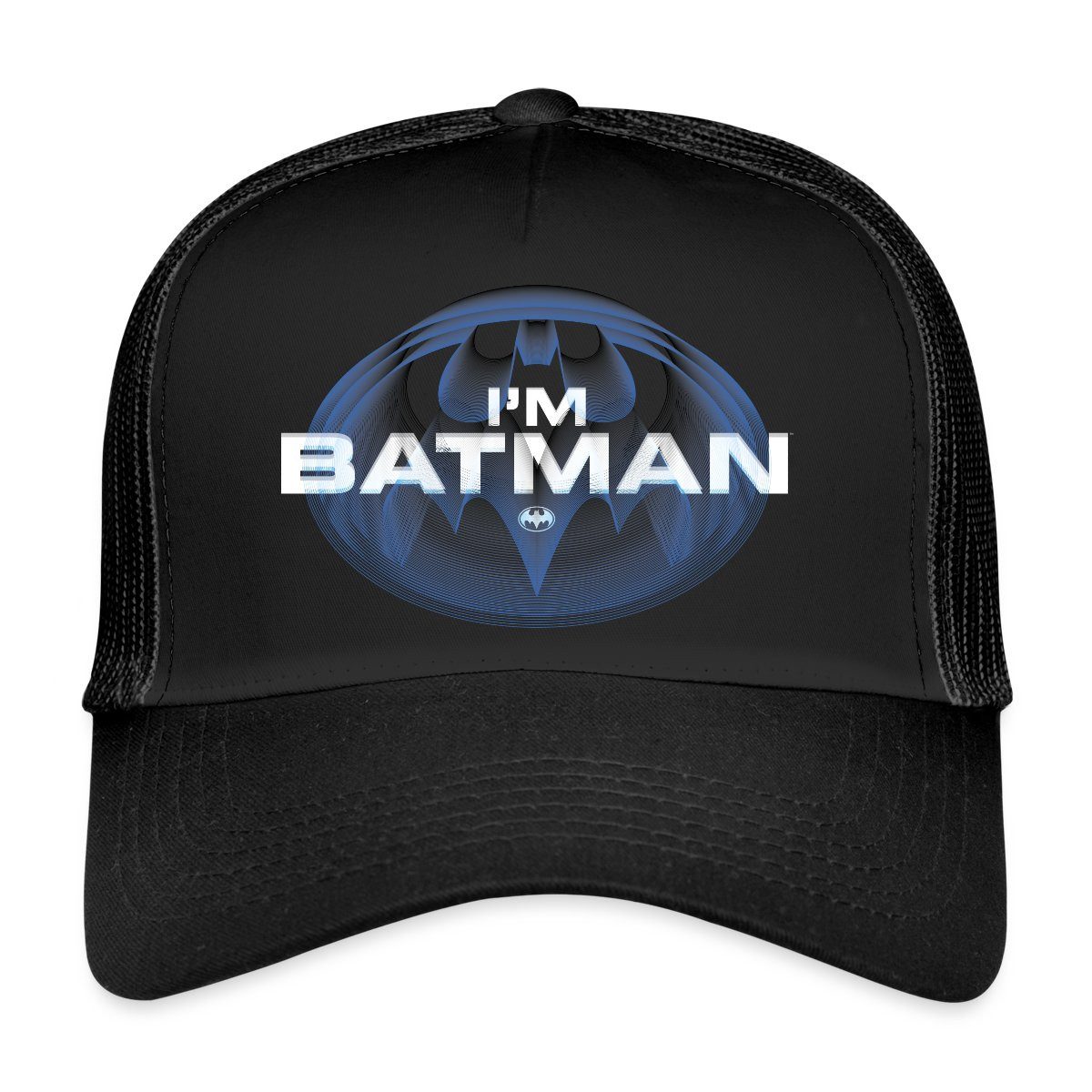 Trucker Cap The Flash I'm Batman Blaues Logo Trucker Cap