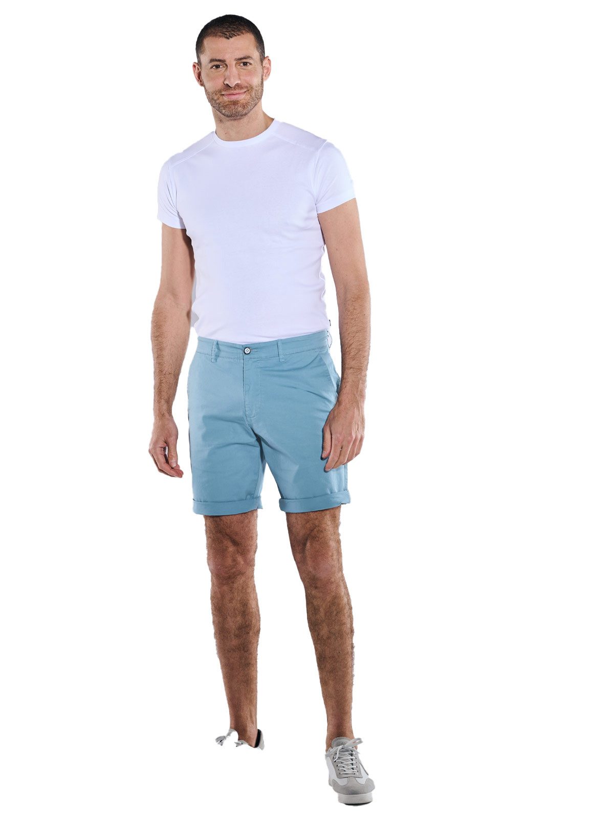 Engbers Bermudas Herren Chino-Bermuda regular, Petrolblau