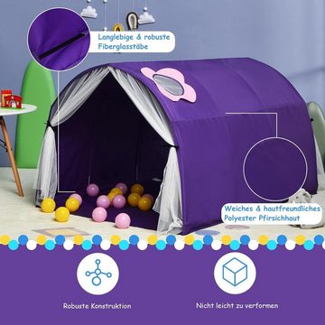 KOMFOTTEU Spielzelt Kinderzelt mit Sternenhimmel, für Indoor & Outdoor