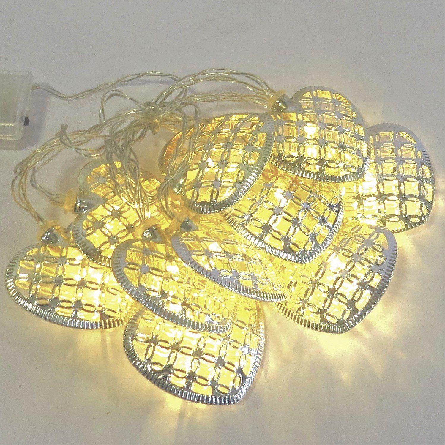  Lichterkette »Lichterkette Herzen Warmes Licht Weihnachten
