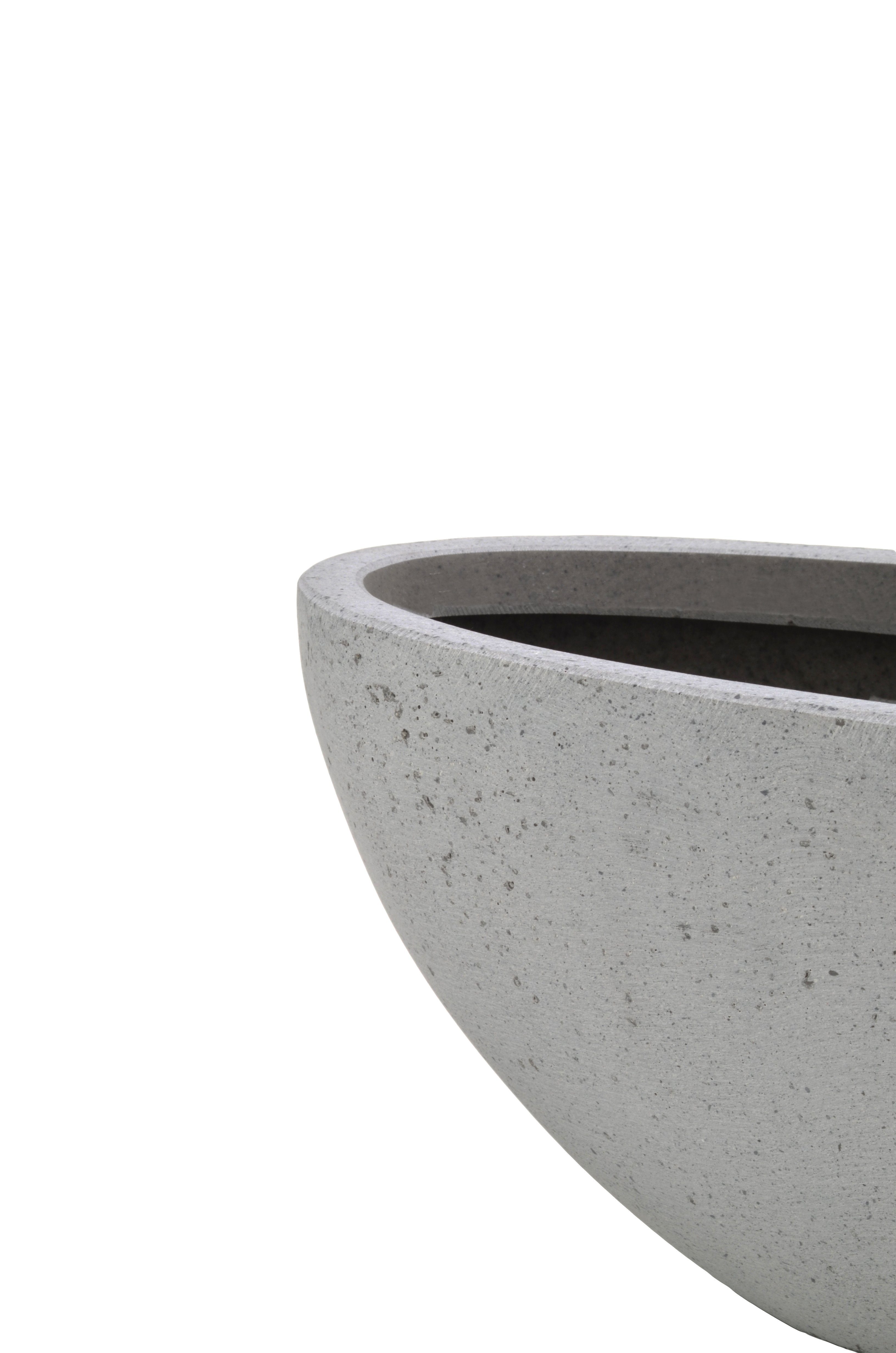Thumbnail - Flingora Jardiniere Dalia, Fiberglas - Indoor & Outdoor - Zementgrau - 40 x 20 x 15 cm