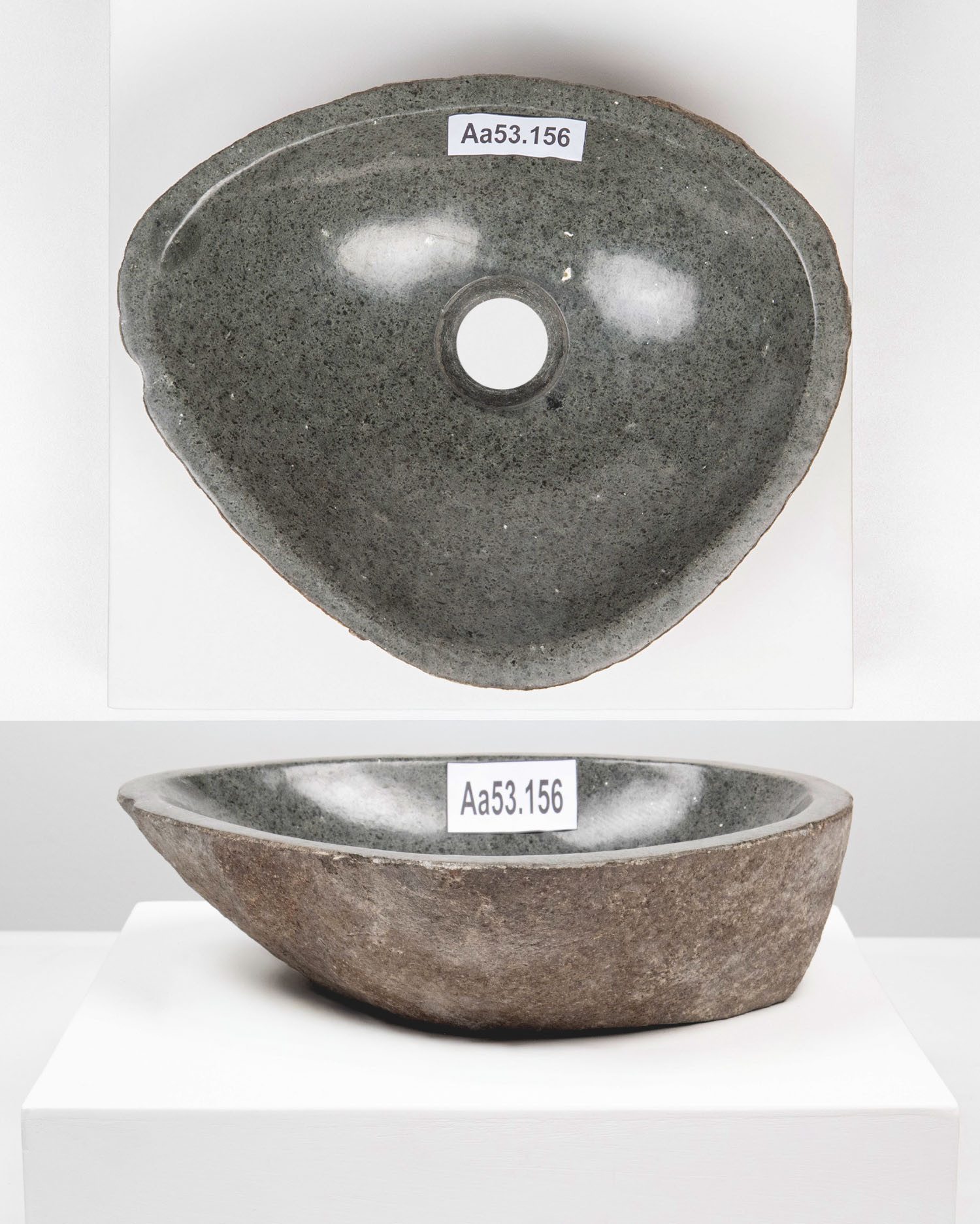wohnfreuden Aufsatzwaschbecken Naturstein Waschbecken 30 cm (Kein Set), 493_Aa53.156