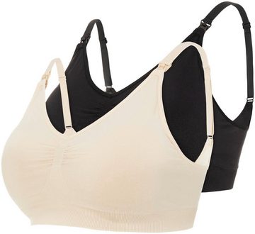 Mamalicious Still-BH MLILJA FEED ME BRA NF 2-PACK (2er-Pack) mit abnehmbarem Träger