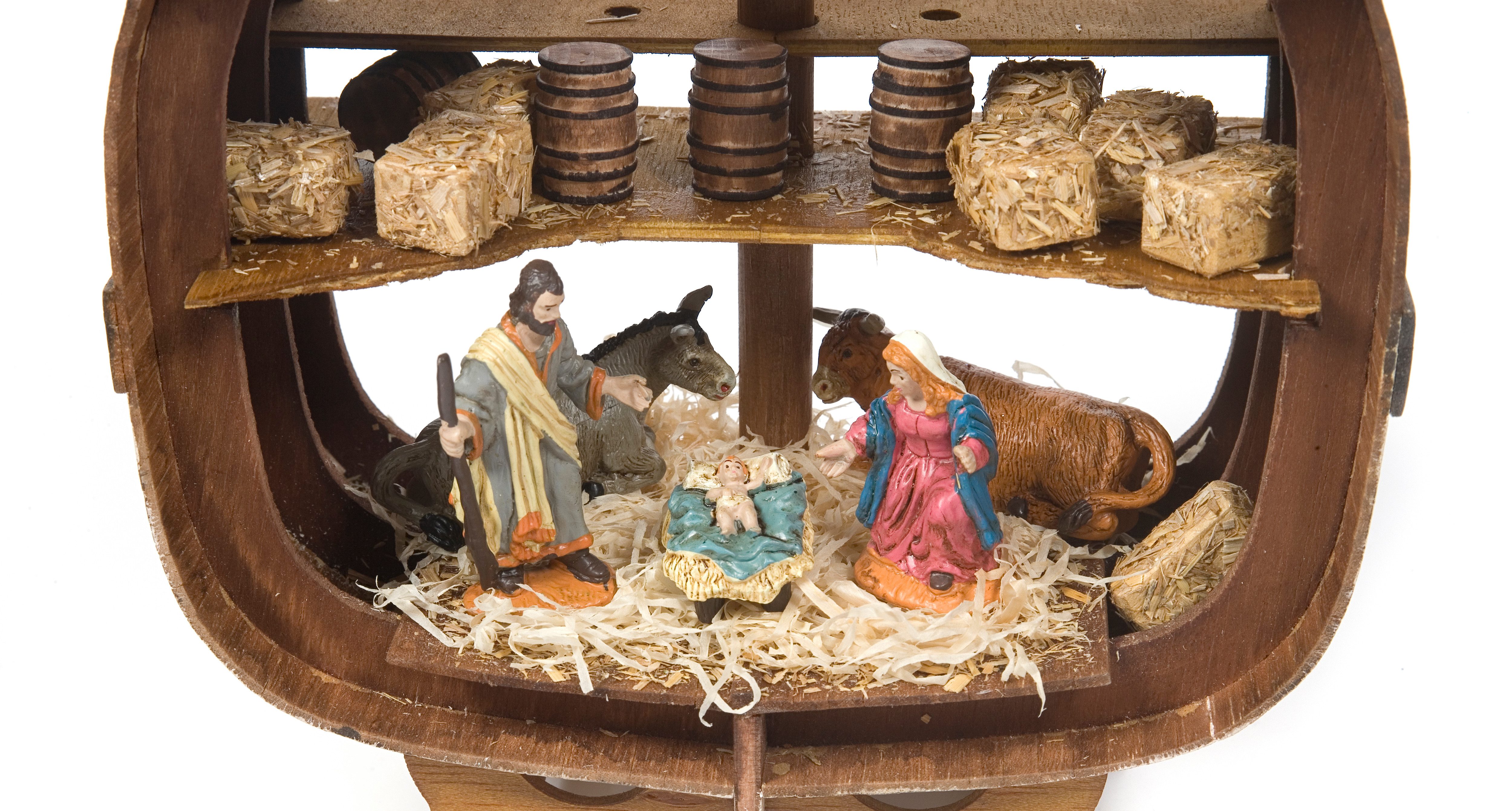 OcCre Modellbausatz Nautische Weihnachtskrippe Santisima Trinidad 1:90, (Schiff, 150-tlg., Schiffsbausatz), Made in Europe