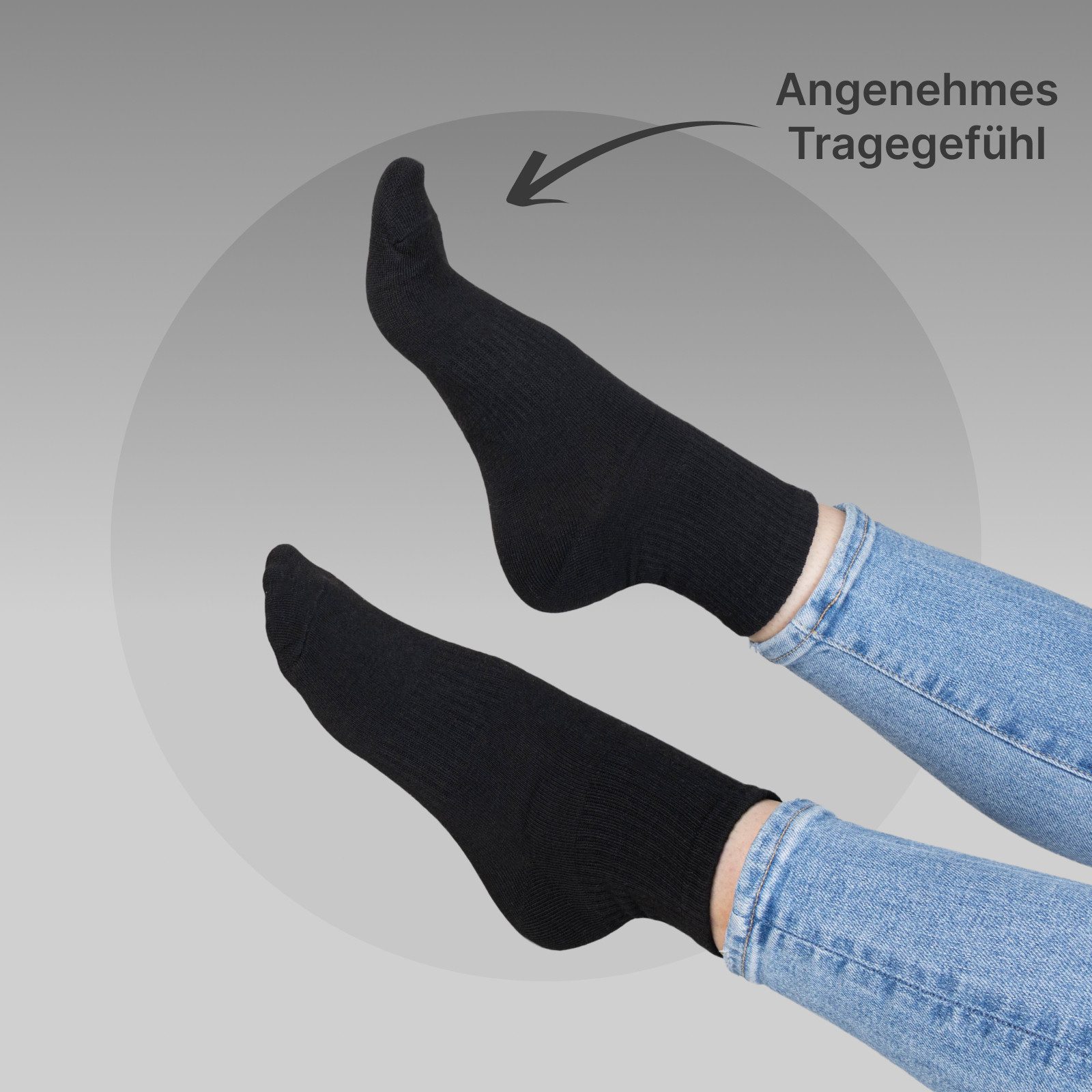 EAAKIE Sportsocken Sport-/Tennissocken Unisex Socken 5/10/20 Paar Baumwolle günstig online kaufen