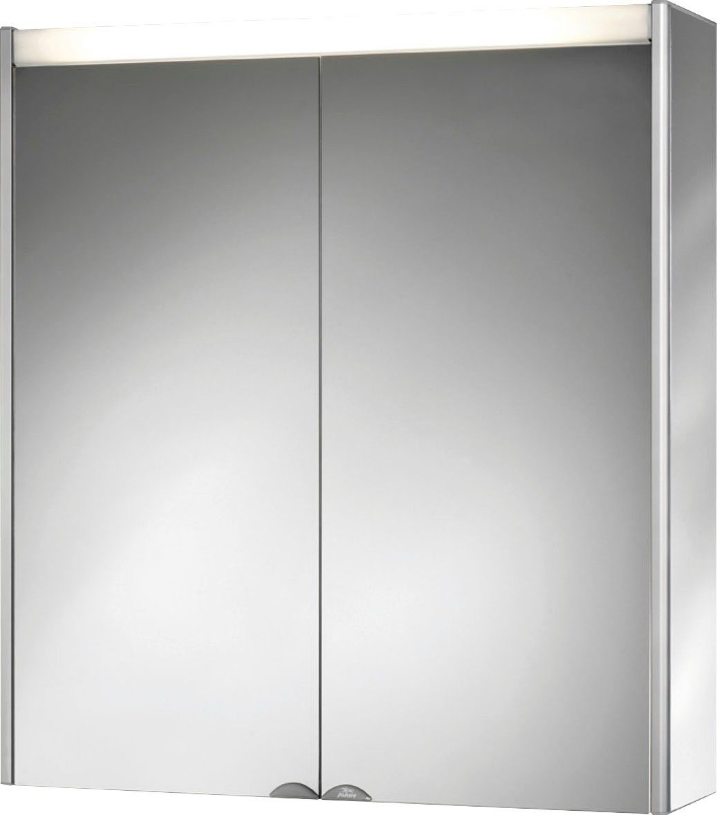 jokey Spiegelschrank Dekor Alu LED 65,4 x 72 x 15,3 cm