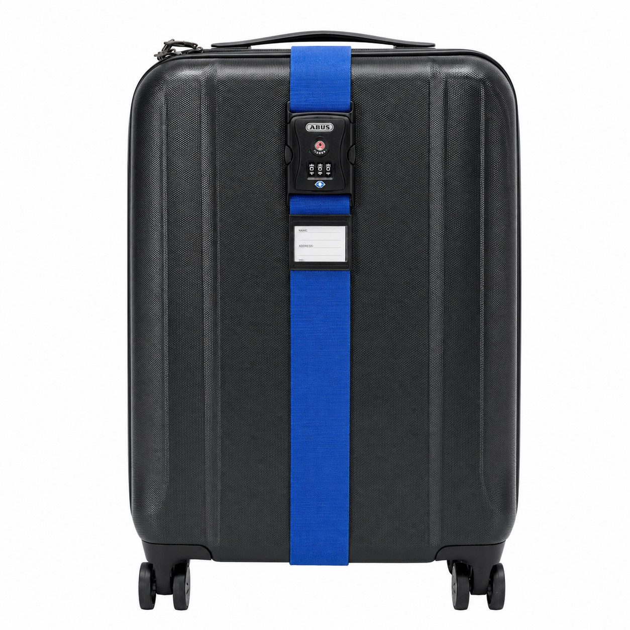 ABUS Koffergurt verstellbar bis 192 cm – Gepäckgurt mit TSA-Zahlenschloss, Kofferband Travel 620 TSA