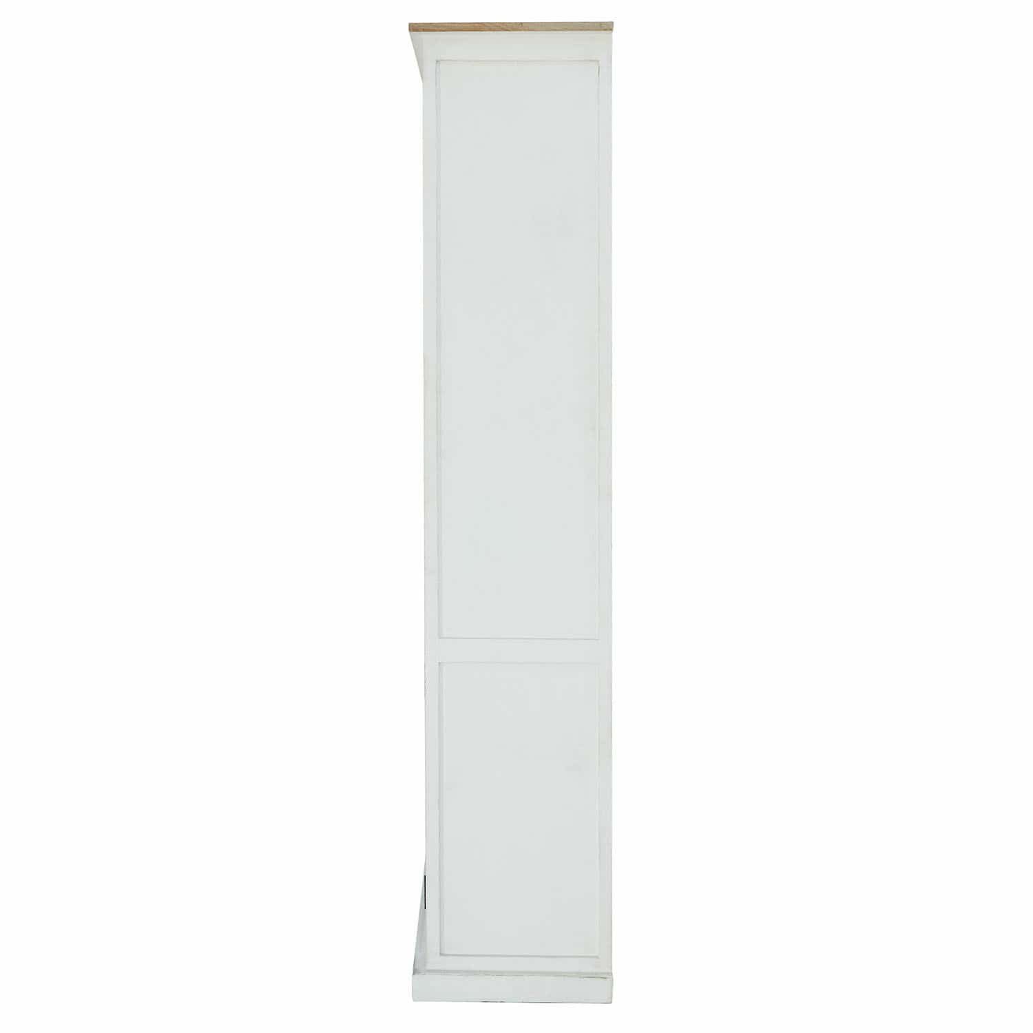 Mirabeau Glasvitrine Schrank Frapelle weiß/braun