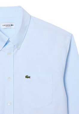 Lacoste Langarmhemd Hemd Langarmhemd mit Button-Down-Kragen und (1-tlg)