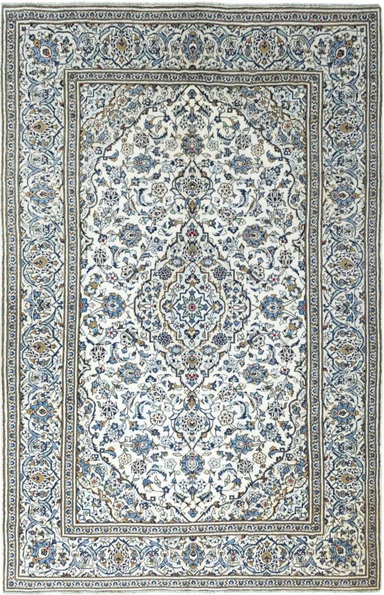 Orientteppich Keshan 197x306 Handgeknüpfter Orientteppich / Perserteppich, Nain Trading, rechteckig, Höhe: 12 mm