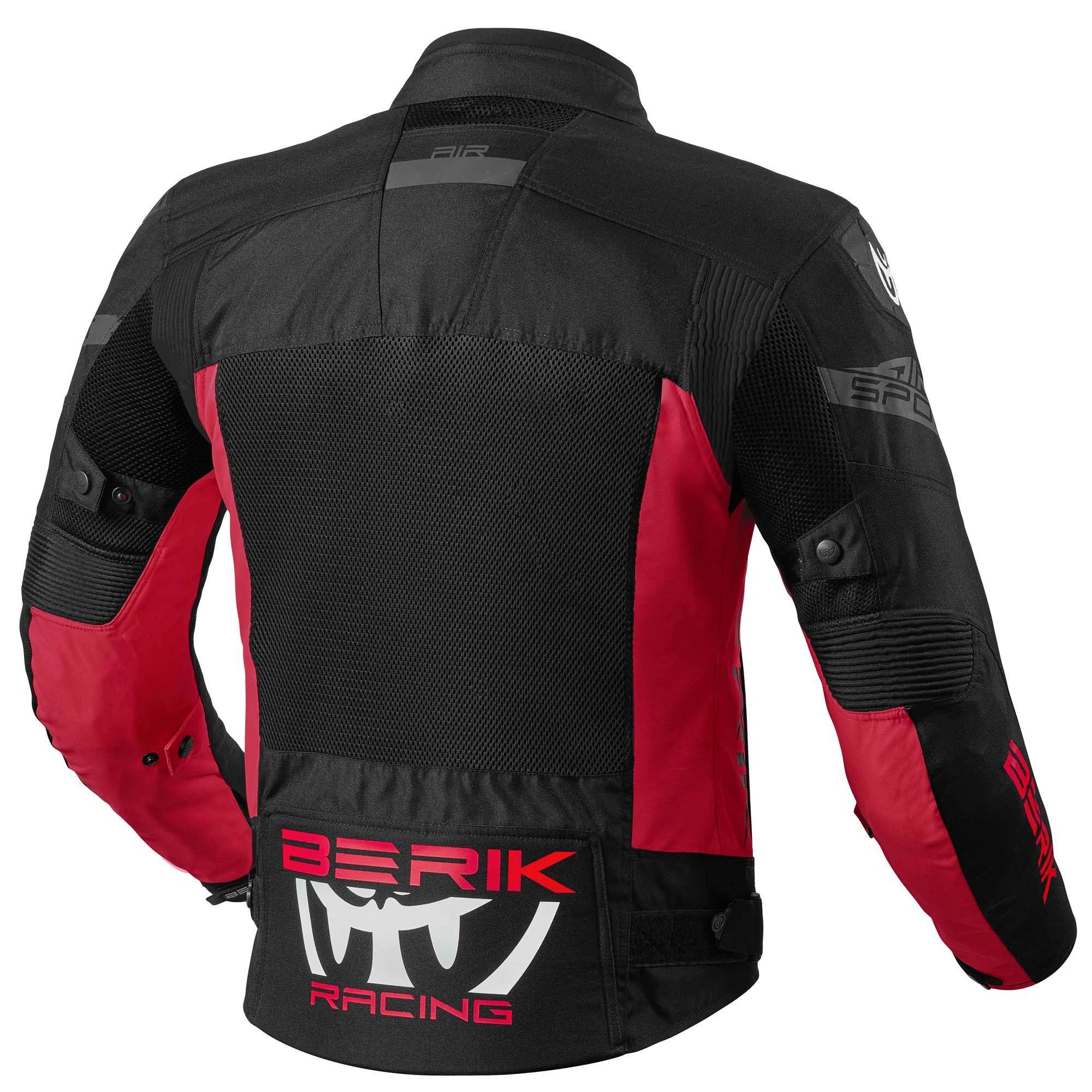 Berik Motorradjacke X-Speed 2 Motorrad Textiljacke Verbindungsreißverschluss,Ellenbogenprotektoren enthalten,herausn