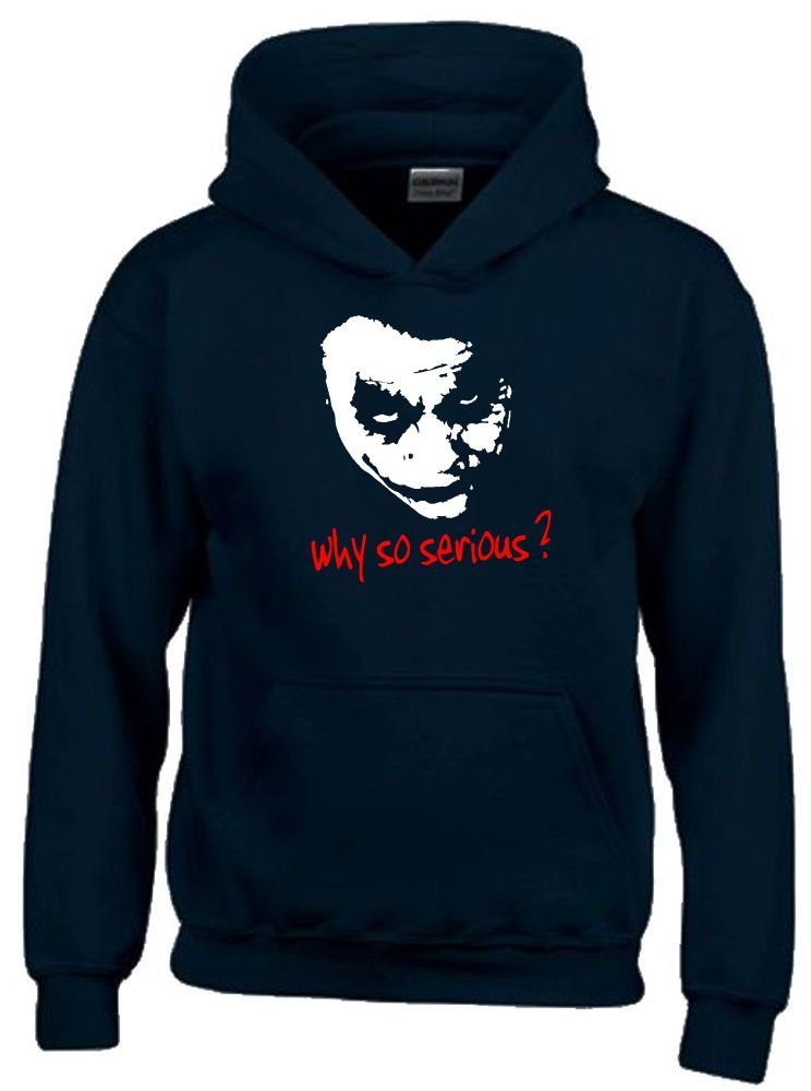 Hoodie Why so serious ? Joker Hoodie Sweatshirt mit Kapuze Jungen + Mädchen