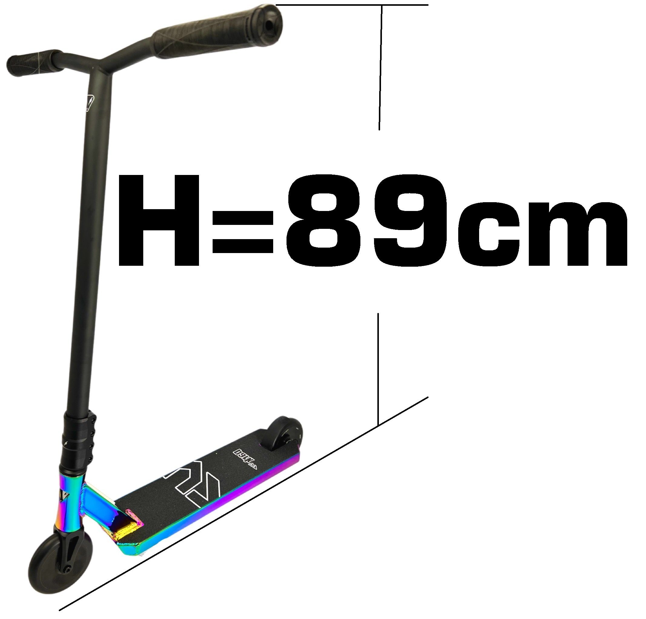 Thumbnail - Anaquda Stuntscooter Anaquda Park V7 Stunt-Scooter H=89cm Schwarz/Neochrom