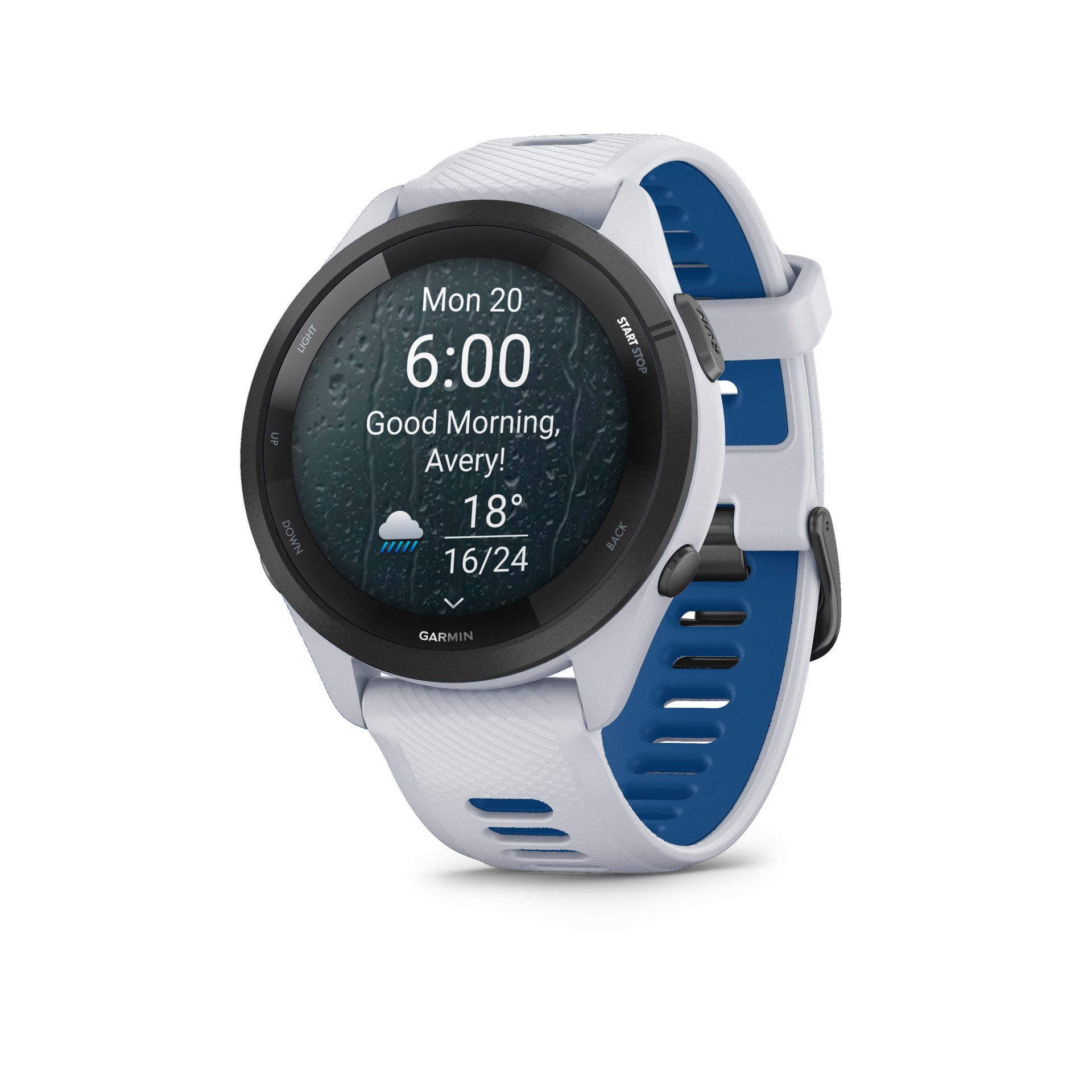 Garmin FORERUNNER 265 mit Silikon-Armband 22 mm Smartwatch