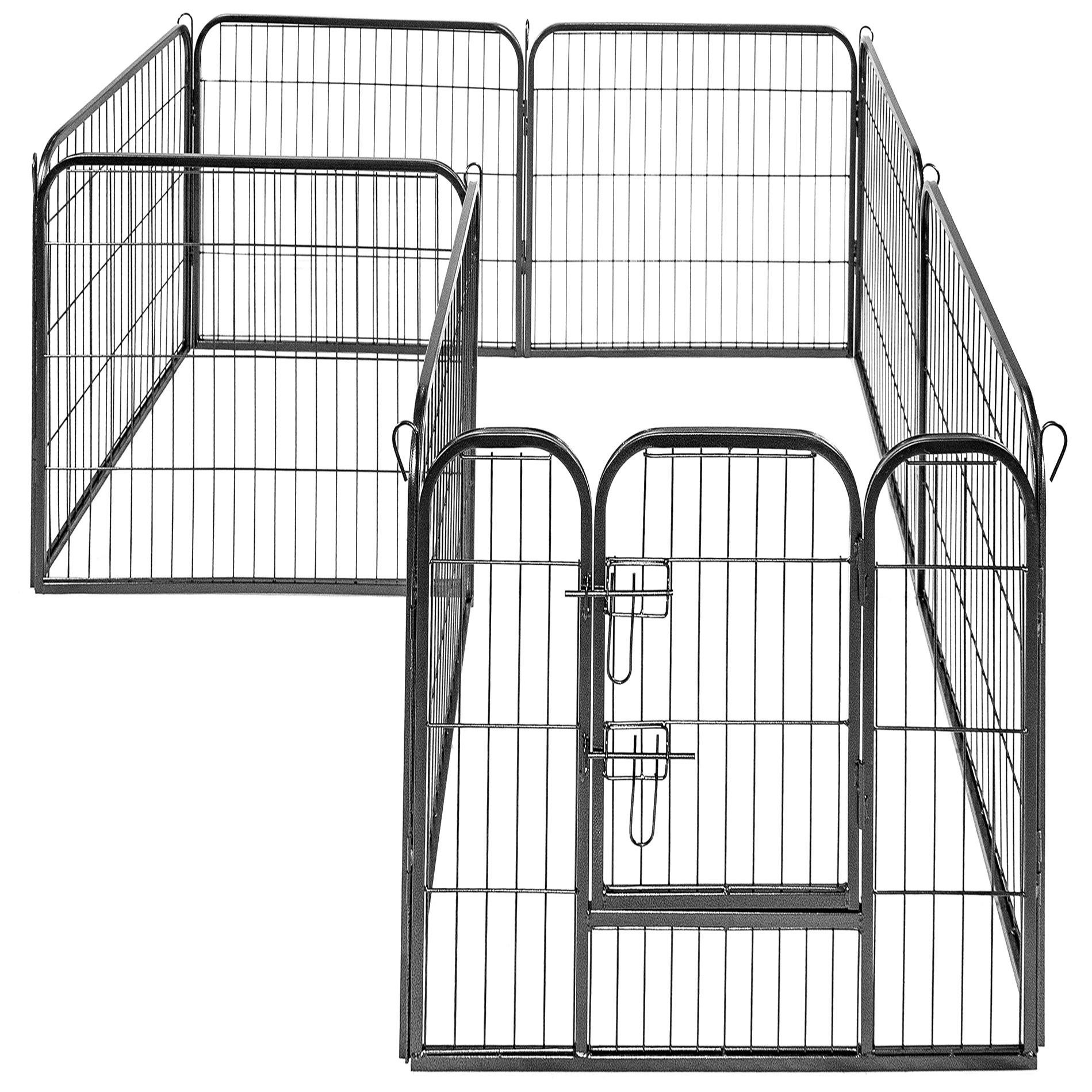 ESTEXO Freigehege Welpenauslauf Welpen- Welpengitter Hundeauslauf 8x 80cmx100cm