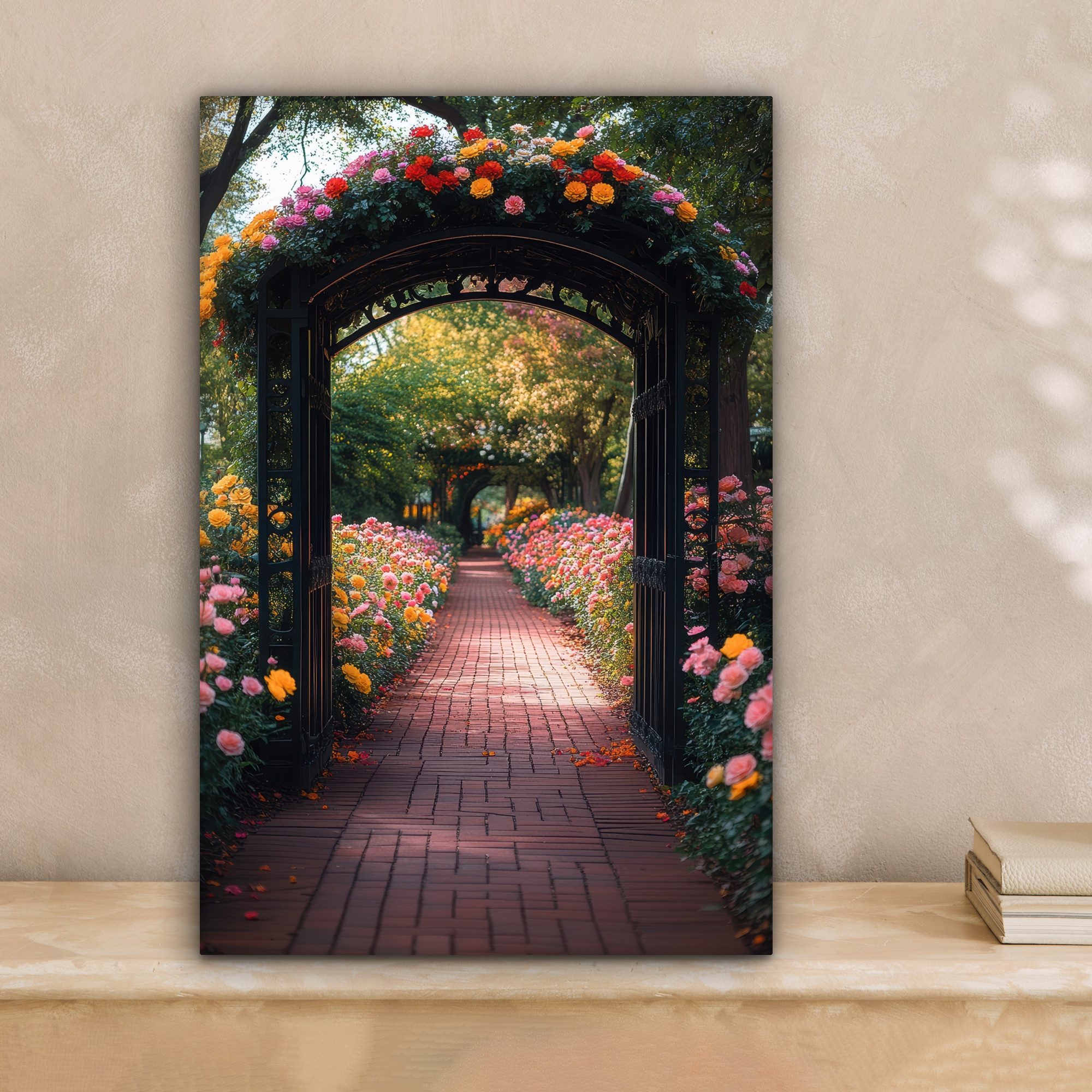 OneMillionCanvasses® Leinwandbild Fensterblick - Fenster - günstig online kaufen