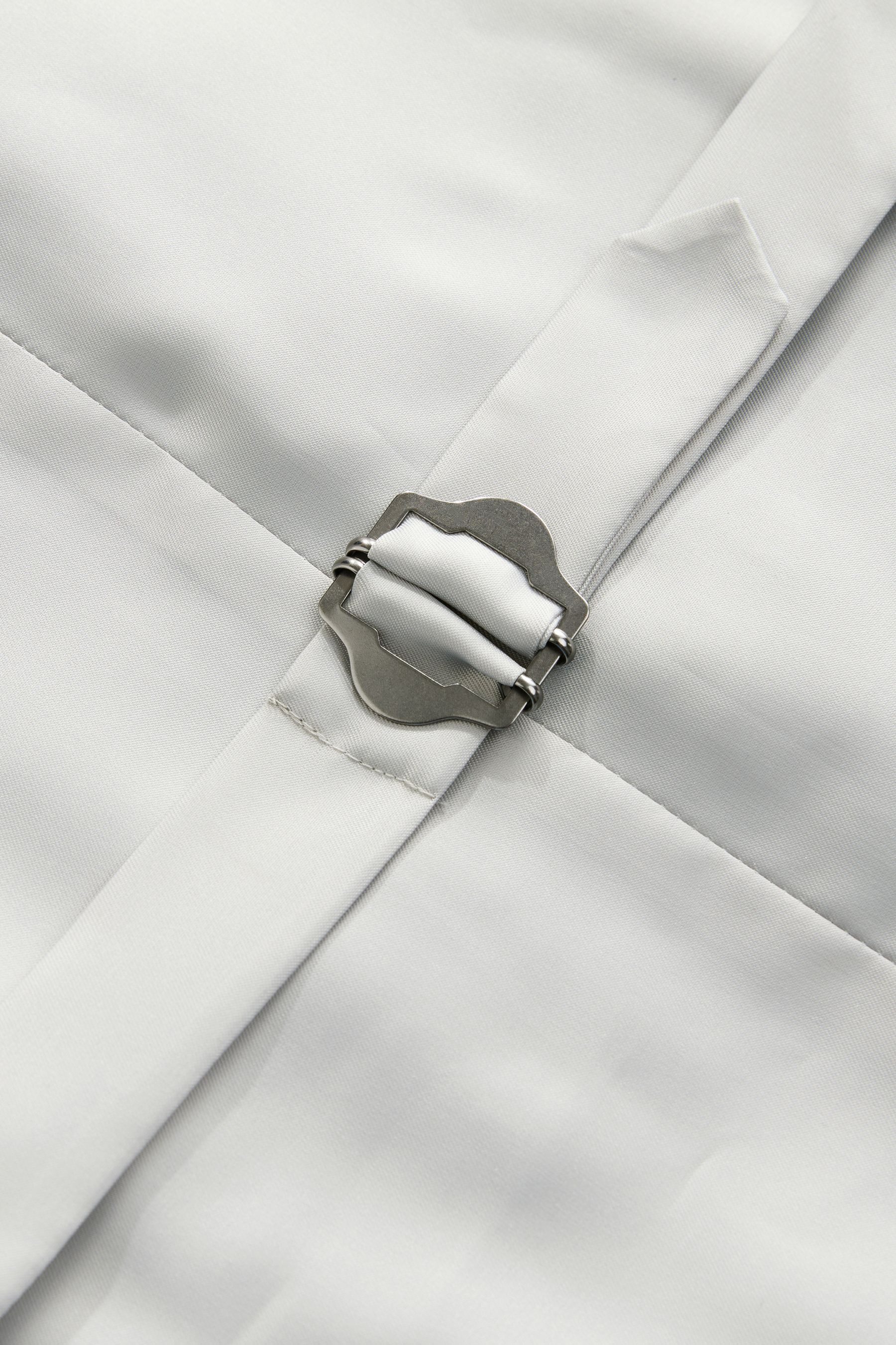 Next Anzugweste Strukturierte Anzugweste aus Leinen (1-tlg)