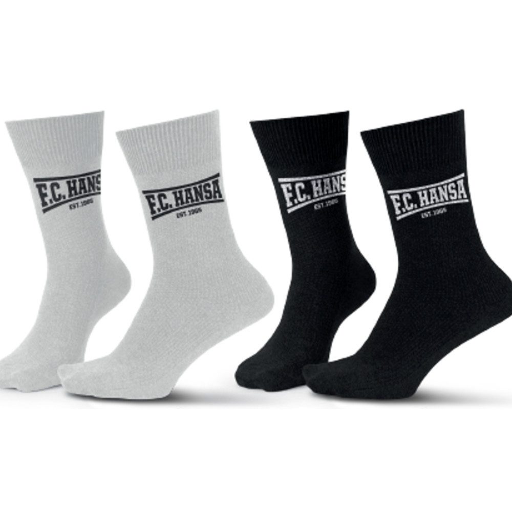 FC Hansa Rostock Socken Hansa Rostock Sportsocke „Est. 1965“ 2er Paar