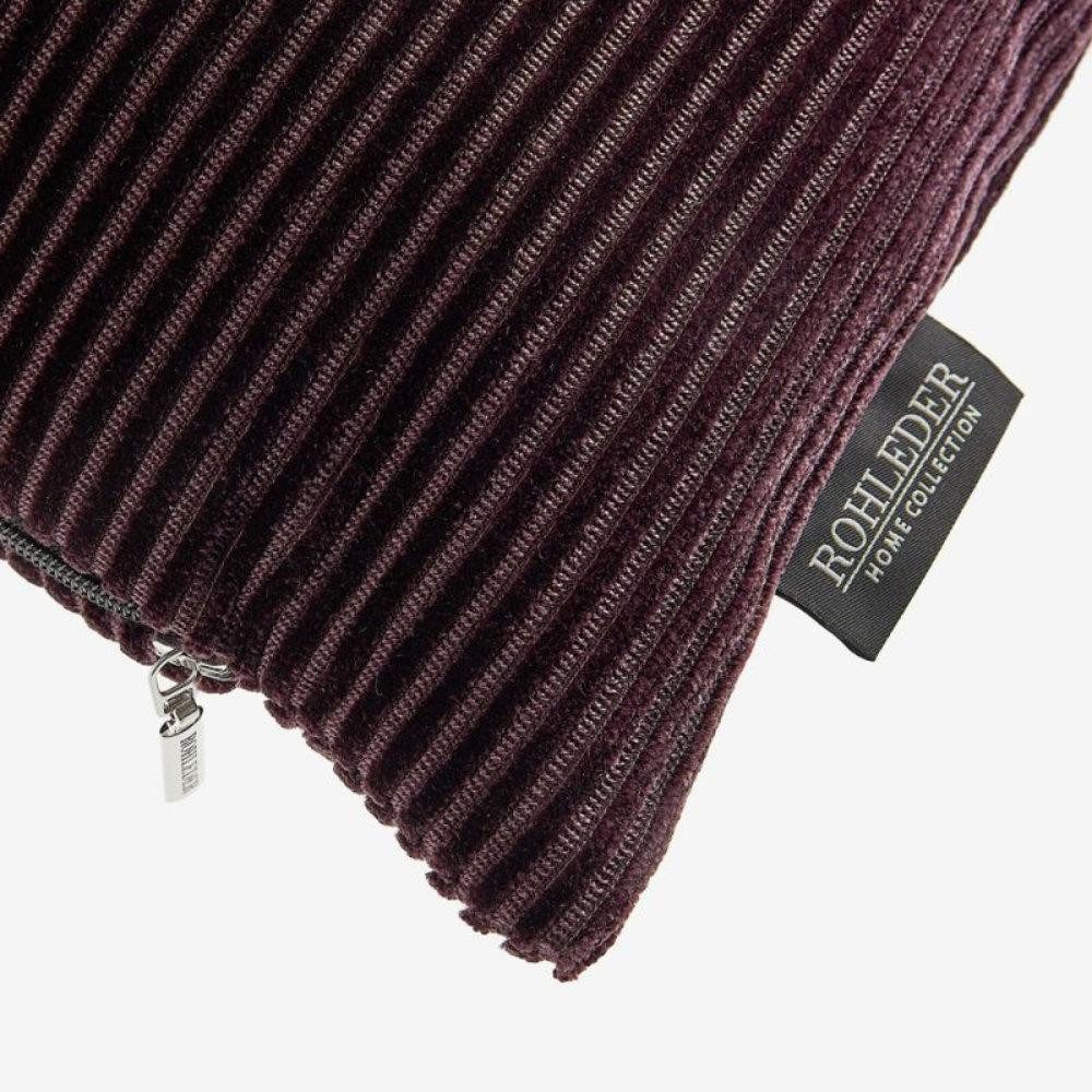 ROHLEDER Kissenhülle Kissenhülle Lounge Plum (60x25cm)