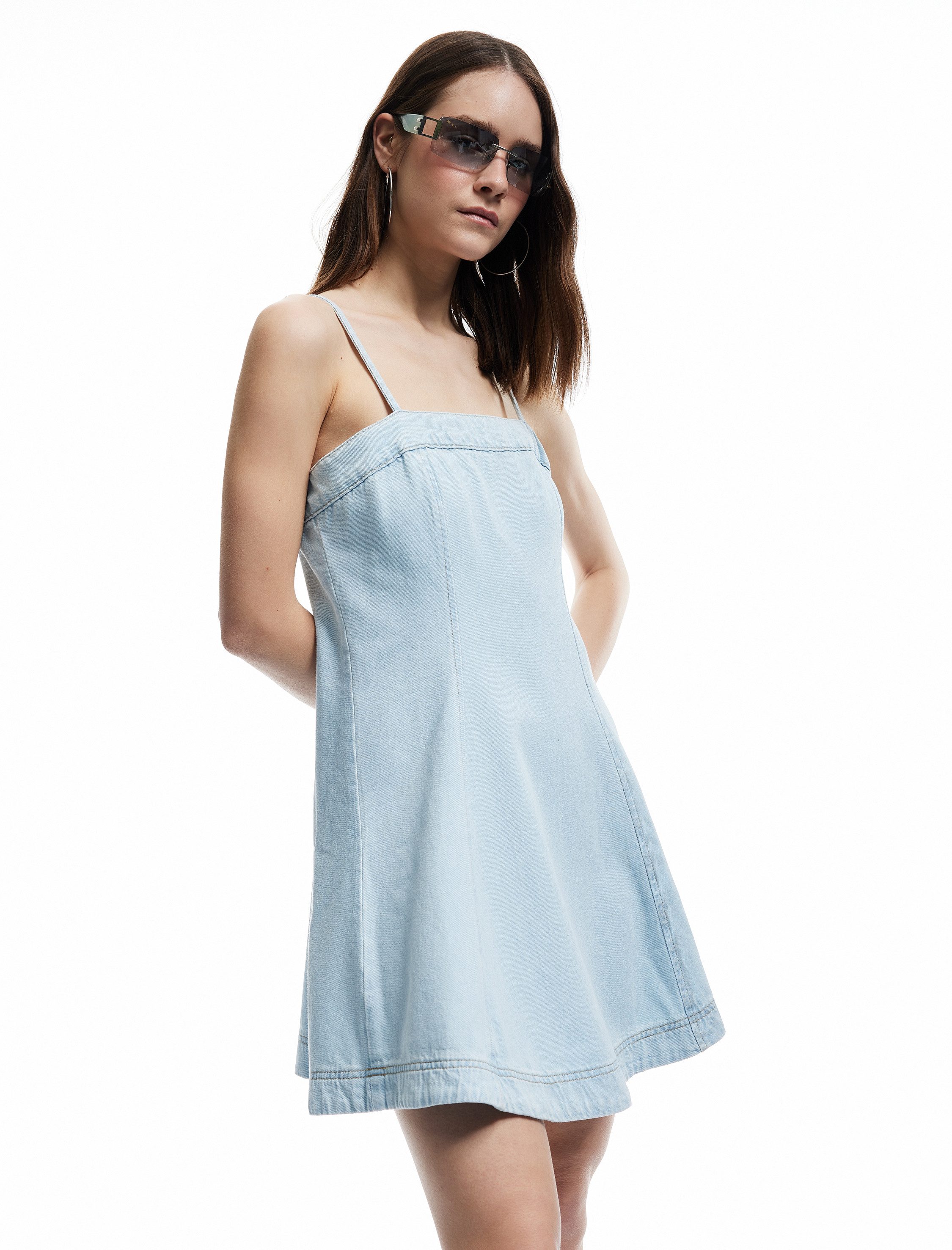 Koton Jeanskleid Koton Mini Denim A-Linienkleid