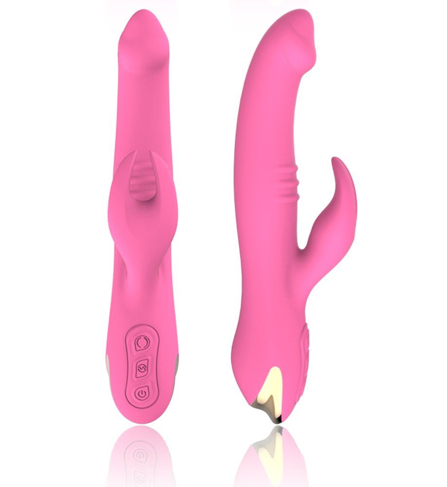 NEZEND Rabbit-Vibrator Irene G Punkt mit in Hasenform, 2-tlg., Rabbit Klitorisstimulation (Packung, Vibrator USB-Kabel)