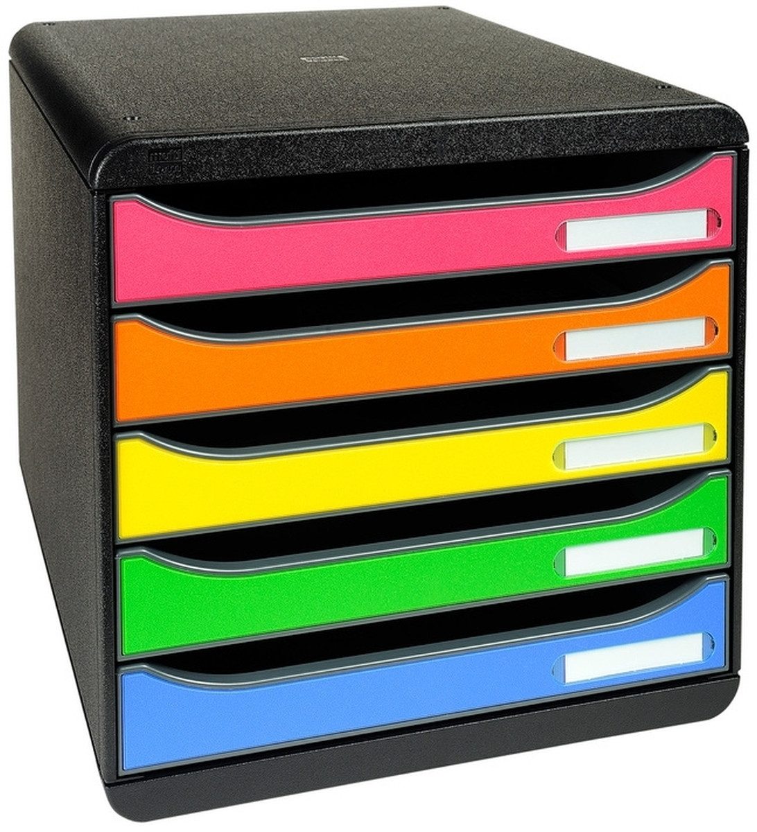 EXACOMPTA Organizer Schubladenbox Big-Box Plus Iderama 5 Fächer harlekin