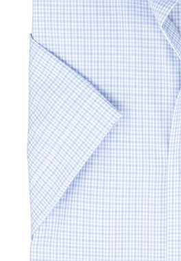 MARVELIS Kurzarmhemd Kurzarmhemd - Modern Fit - Kariert - Bleu