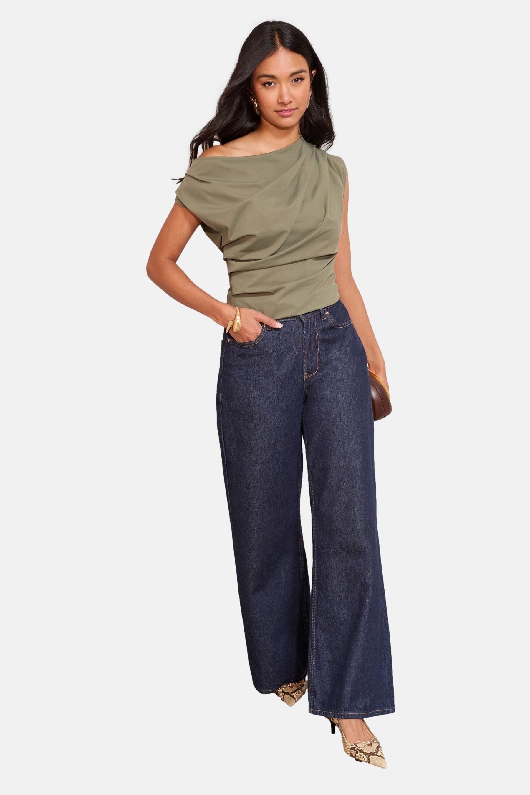 Friends Like These One-Shoulder-Top Friends Like These schulterfreies Oberteil (1-tlg)