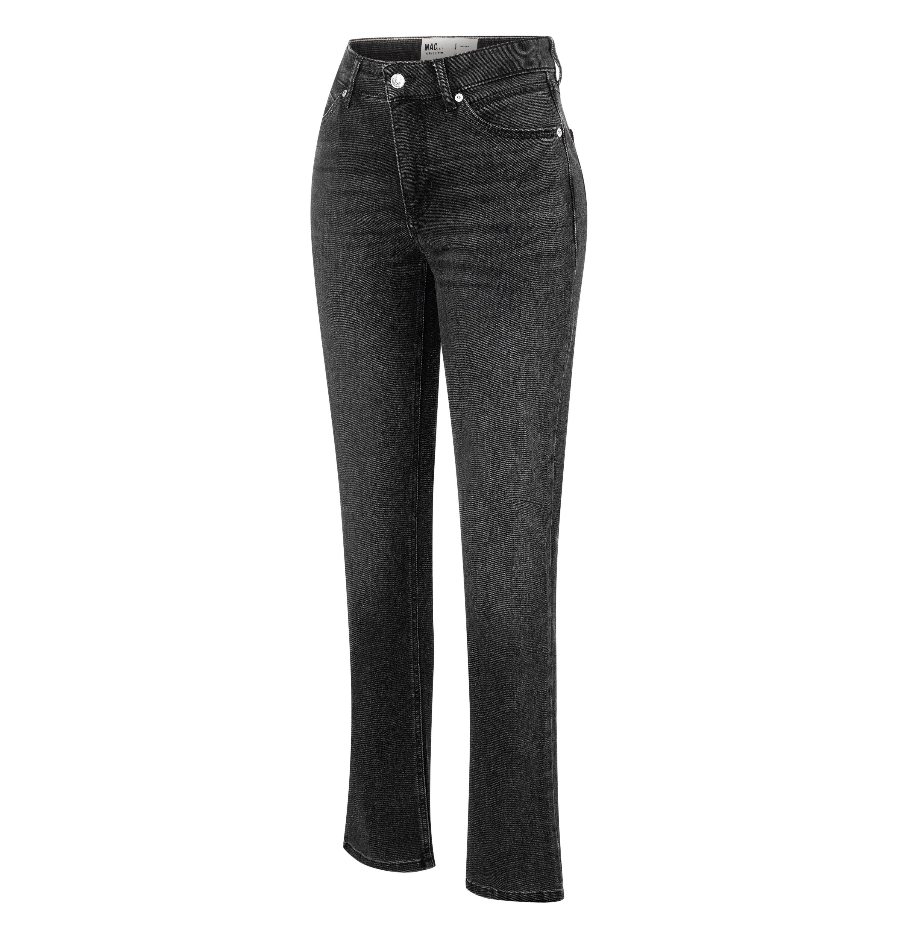 MAC Straight-Jeans MACMELANIE Sportives Naht-Detail am Tascheneingriff