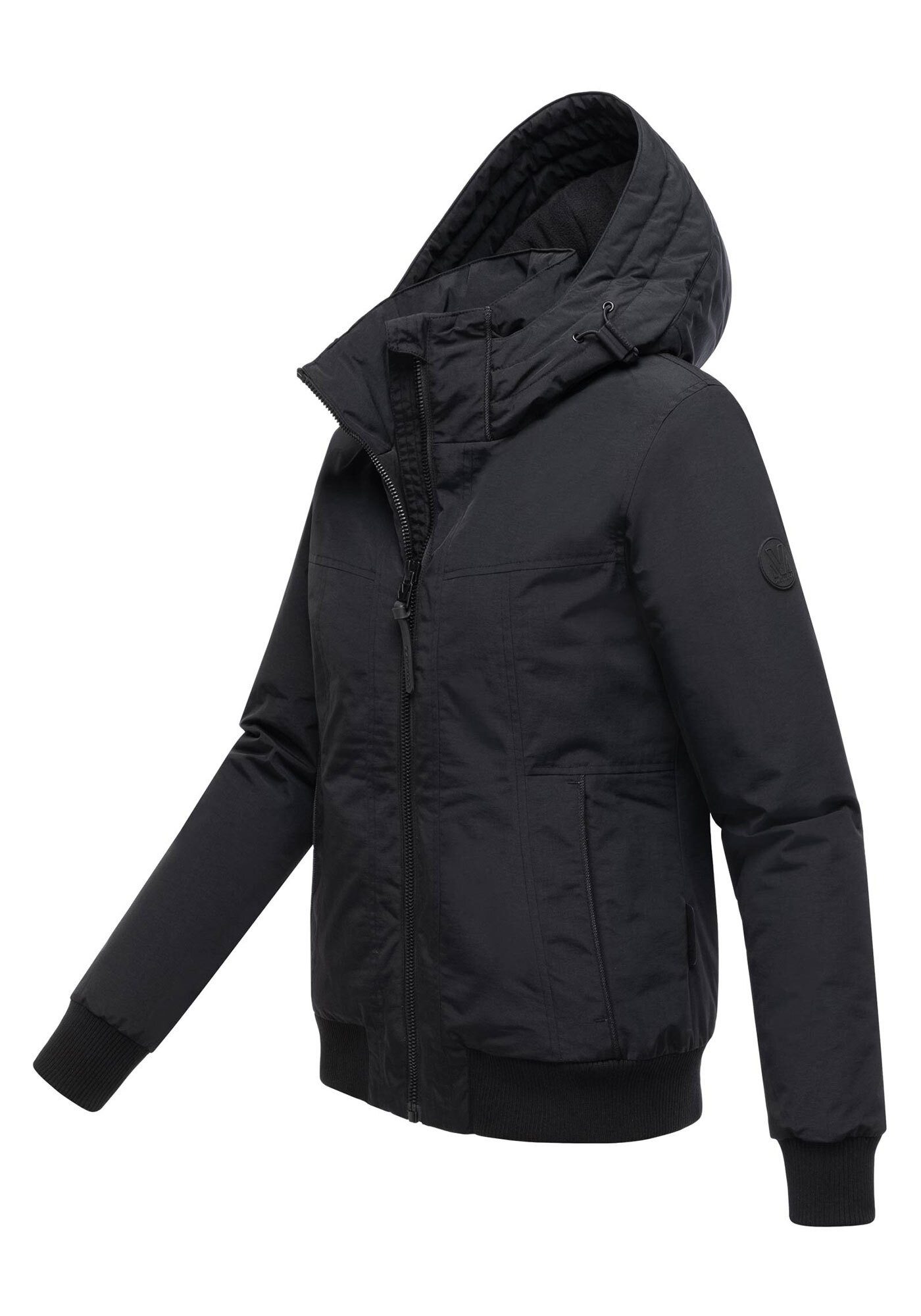 Marikoo Winterjacke Mooni 16 Gefütterte Übergangsjacke mit Kapuze und Kordelzug