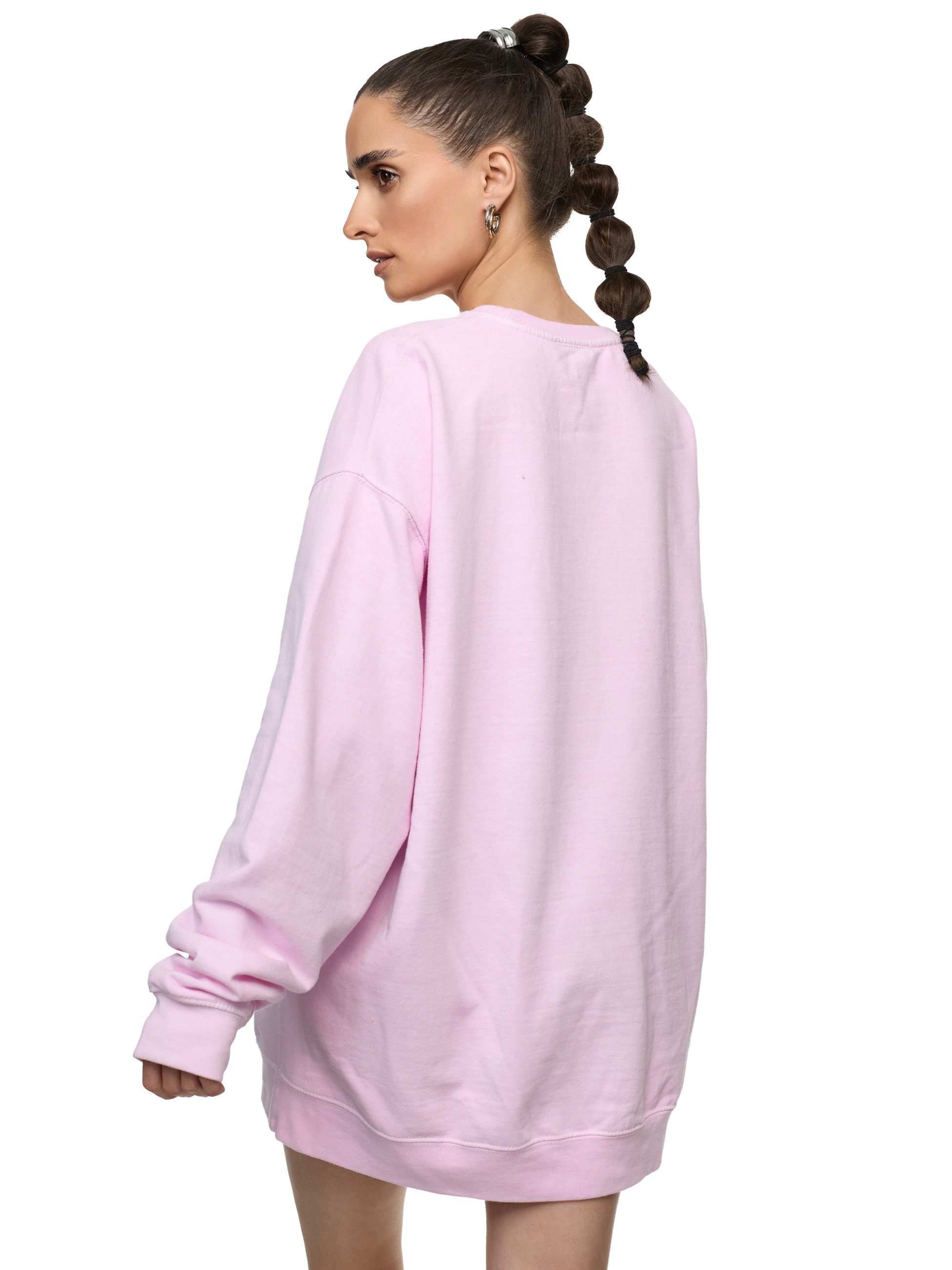 Worldclassca Sweatshirt Worldclassca Oversized Sweatshirt WILDFLOWER Print Langarm Pullover PRINT - WILDFLOWER - ROCK & ROLL - IN THE END WE ALL BLOUSSOM